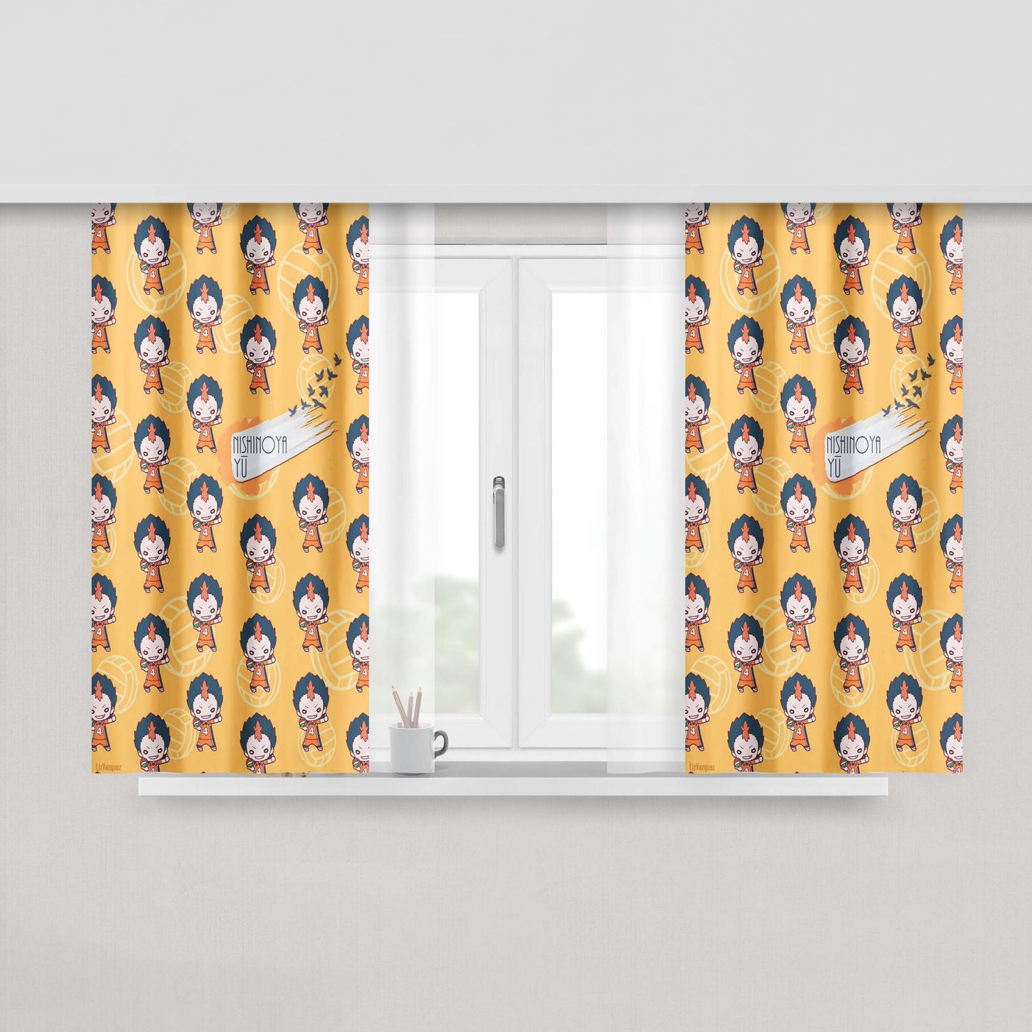Haikyuu Fabric Window Curtains