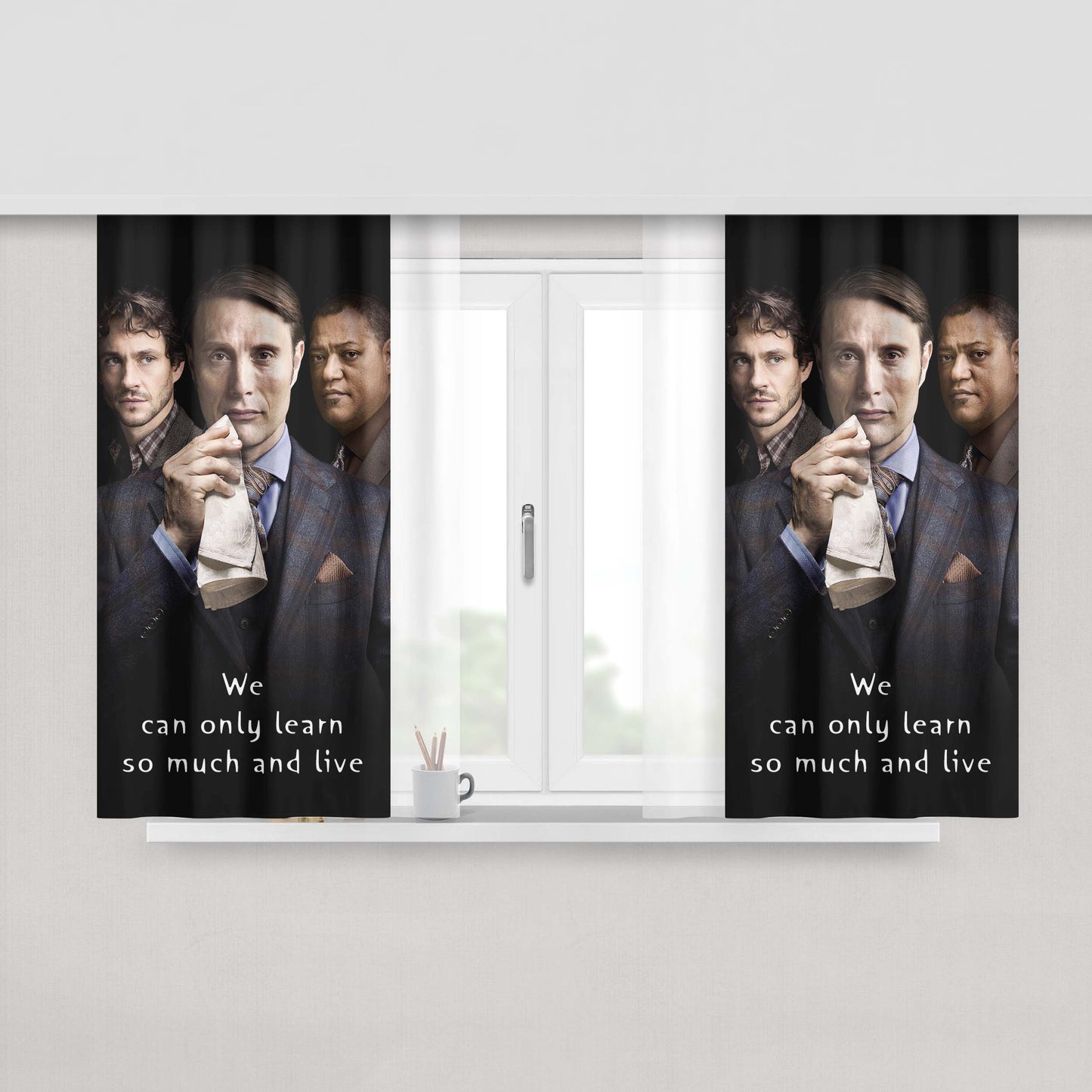 Hannibal Peach Skin Window Curtains