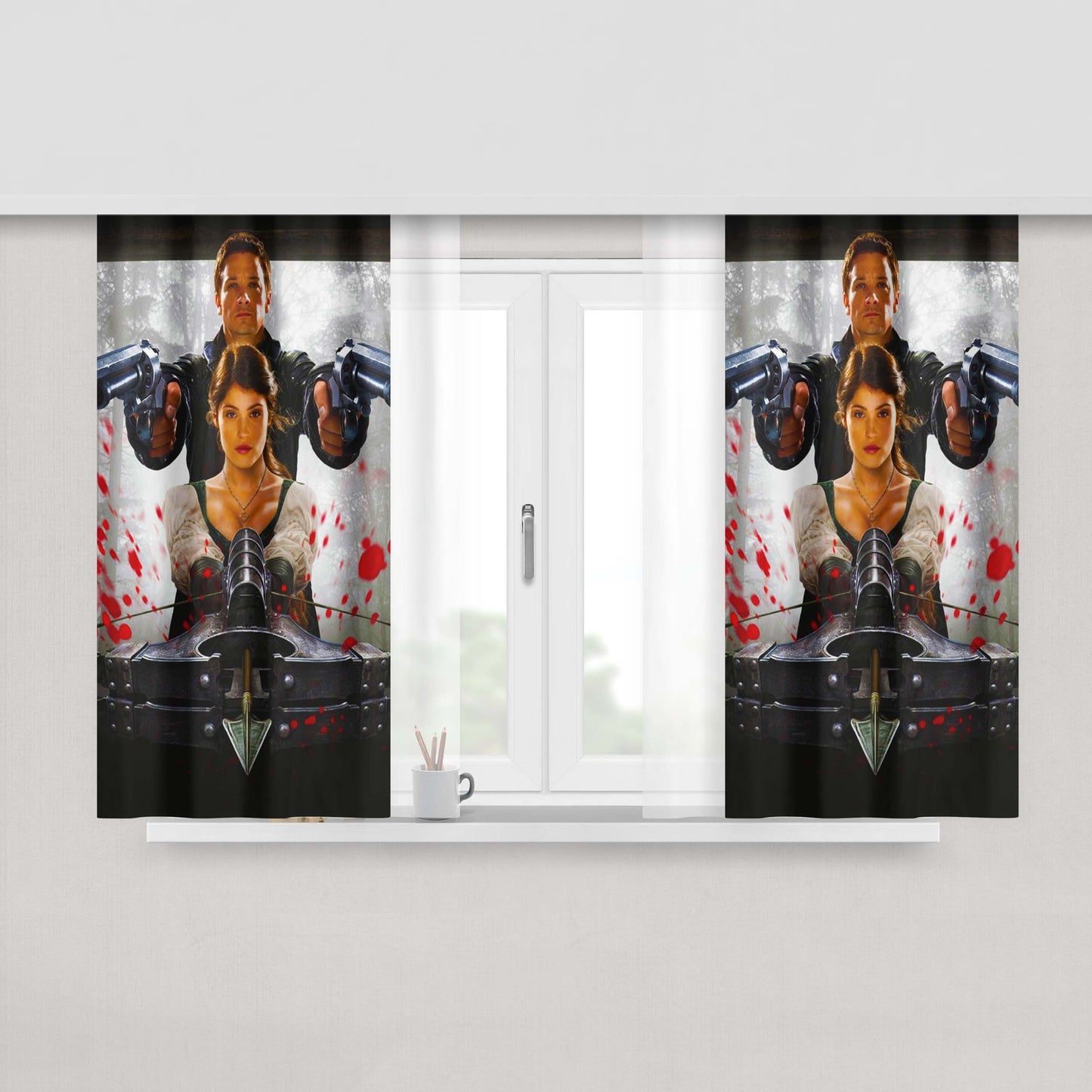 Hansel And Gretel Witch Hunters Fabric Window Curtains