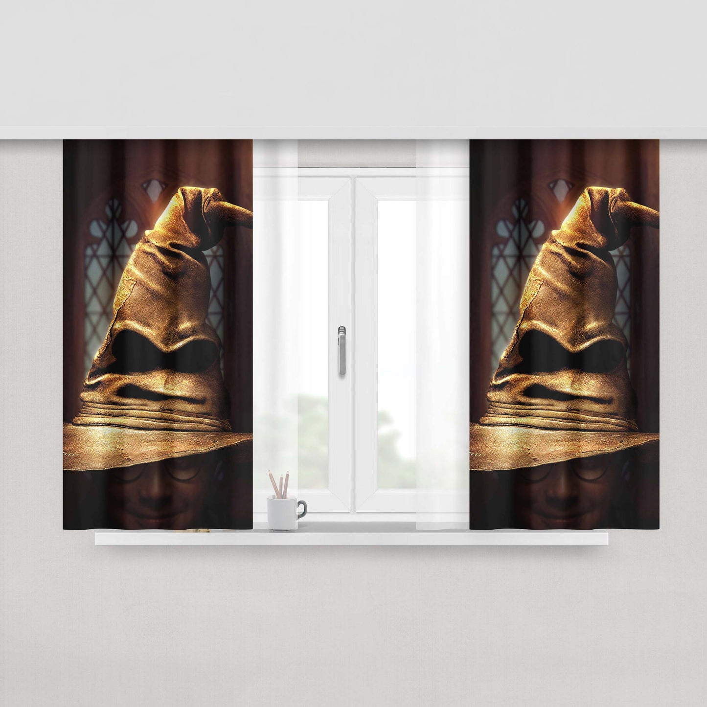 Harry Potter Blu Ray Fabric Window Curtains
