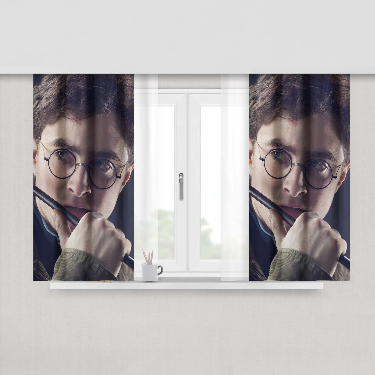 Harry Potter Daniel Radcliffe Fabric Window Curtains