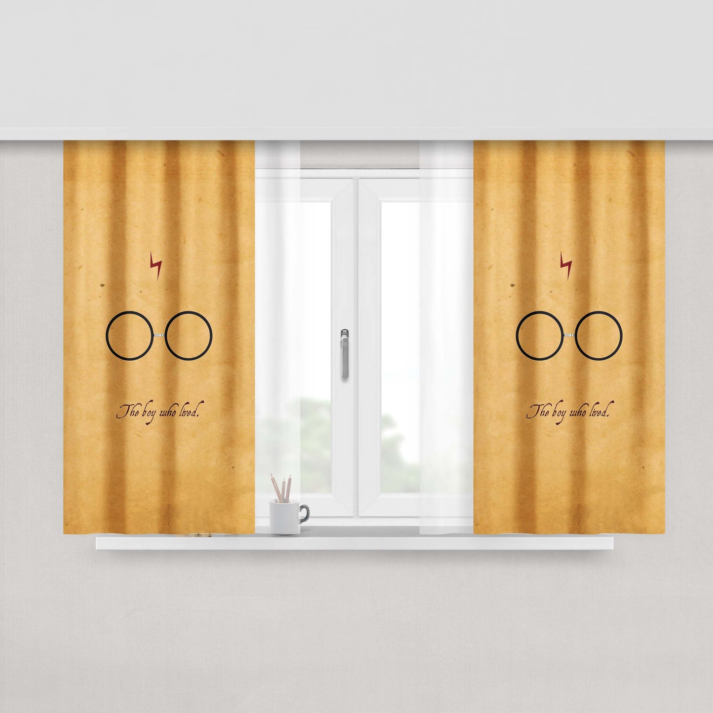 Harry Potter Quote Film The Boy Who Loved Wallpaper Fabric Window Curtains