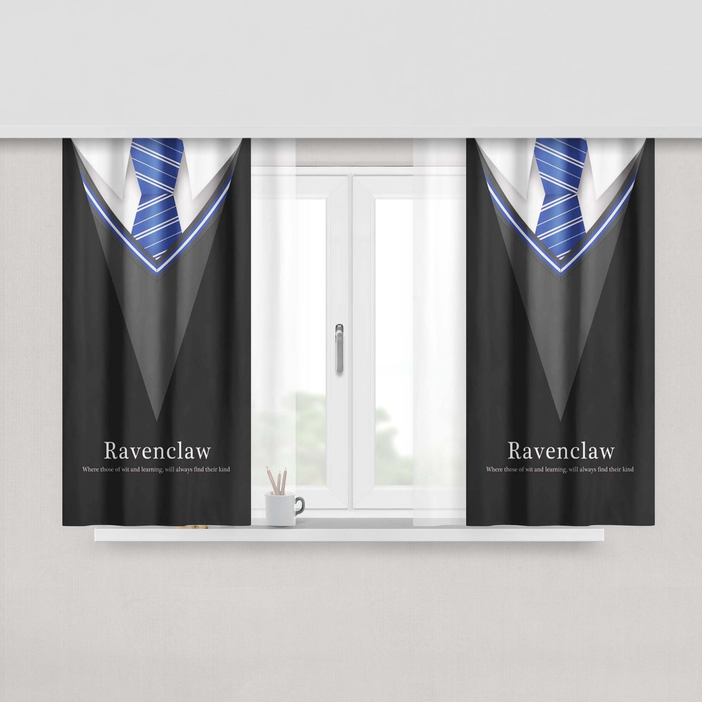 Harry Potter Ravenclaw Uniform Fabric Window Curtains