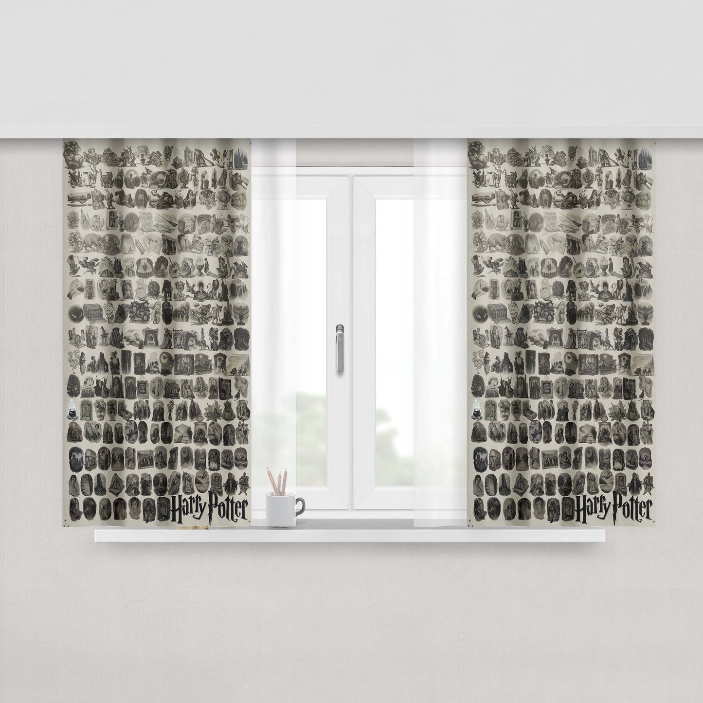 Harry Potter Story Fabric Window Curtains