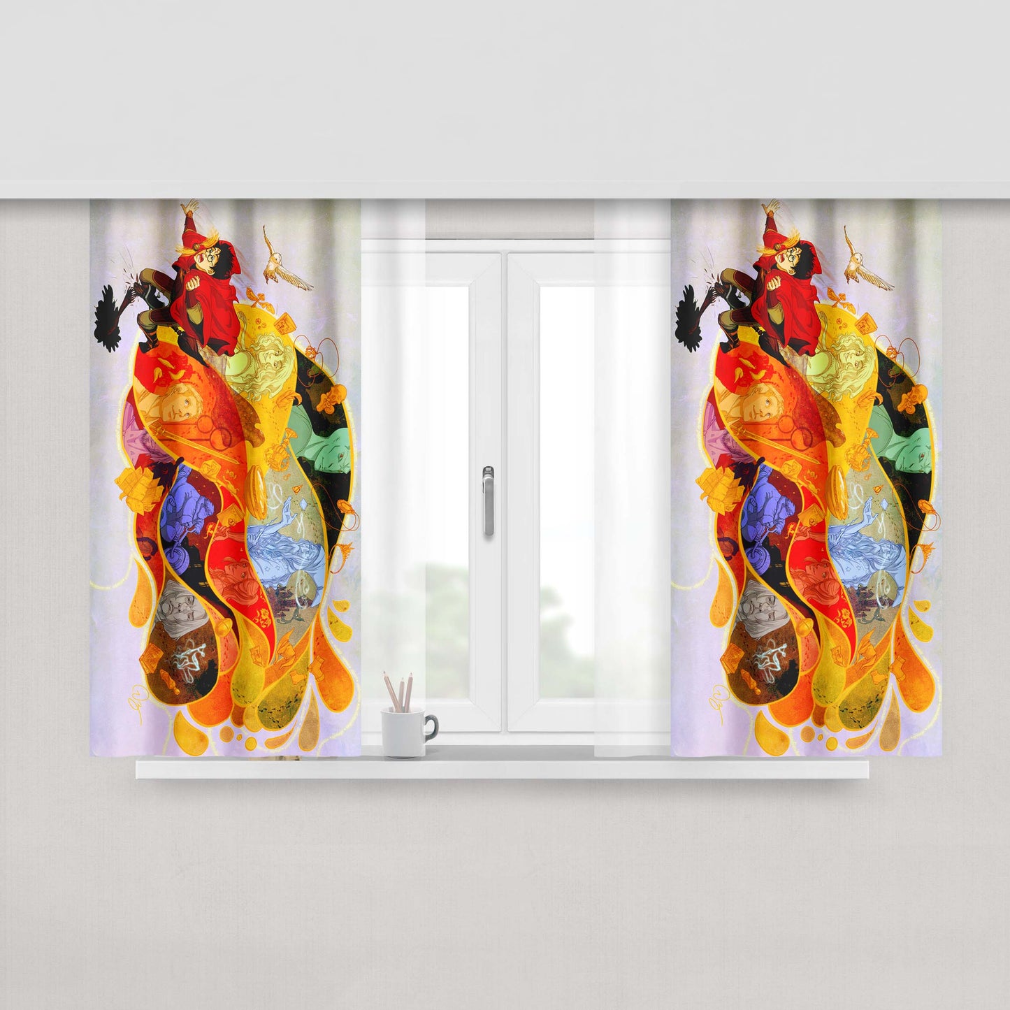 Harry Potter The Ultimate Quiz Fabric Window Curtains