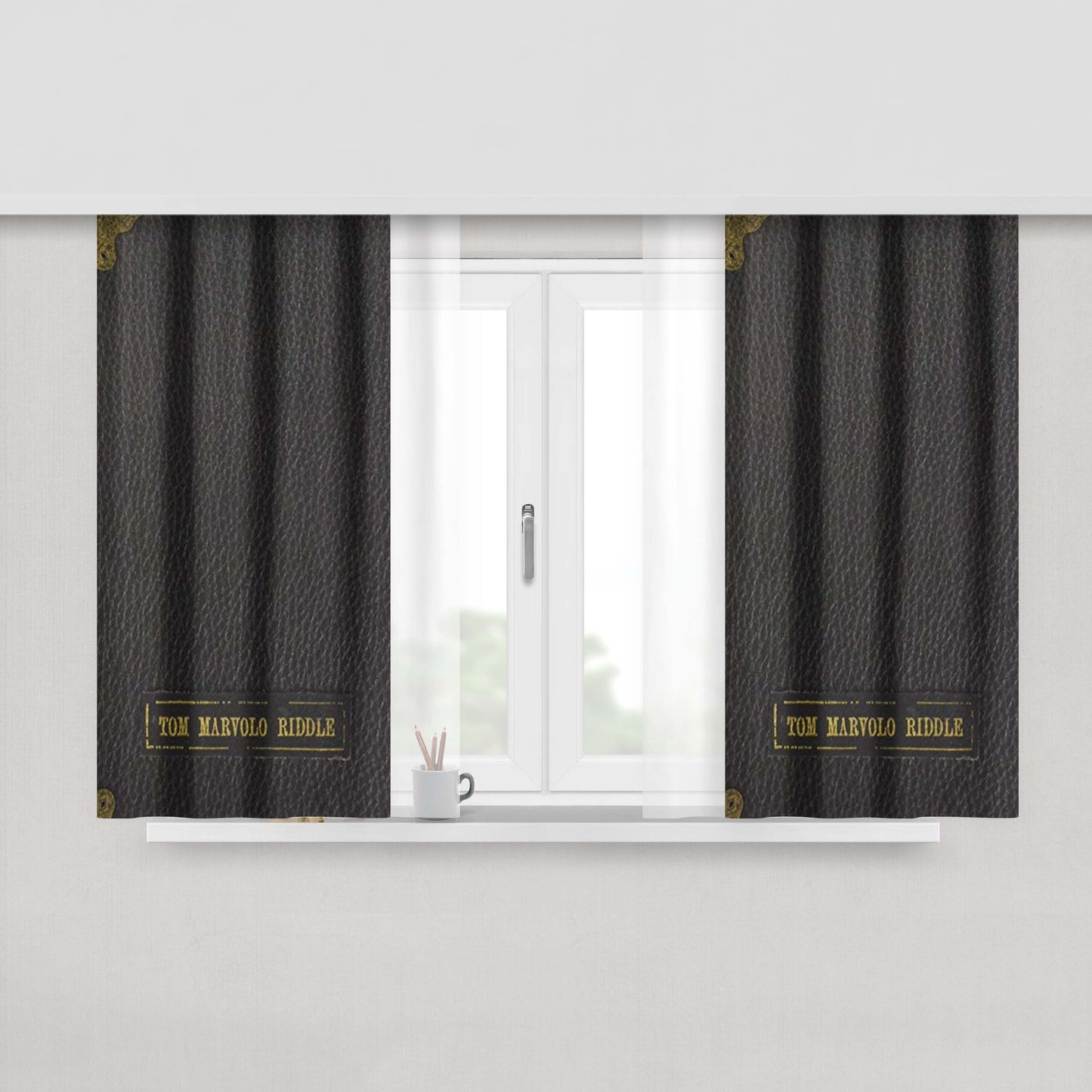 Harry Potter Tom Riddle Diary Fabric Window Curtains