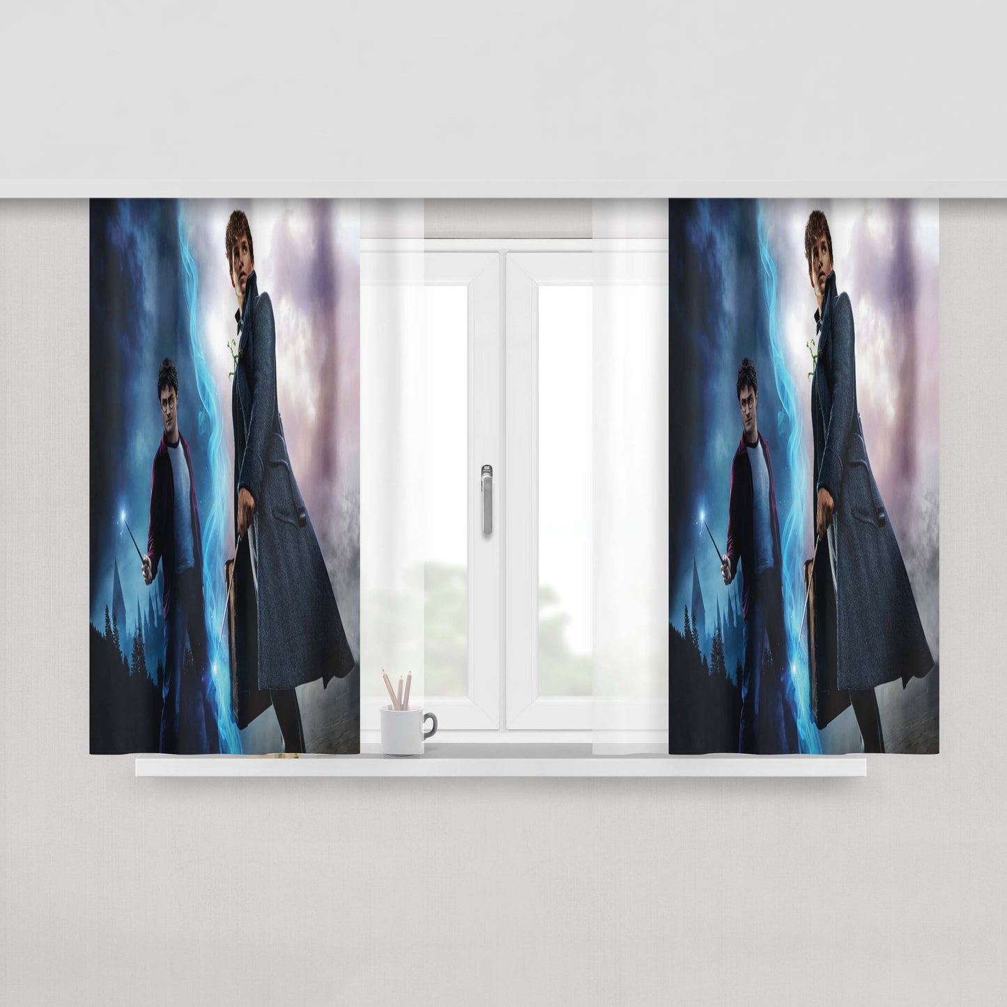 Harry Potter Wizarding World Fabric Window Curtains