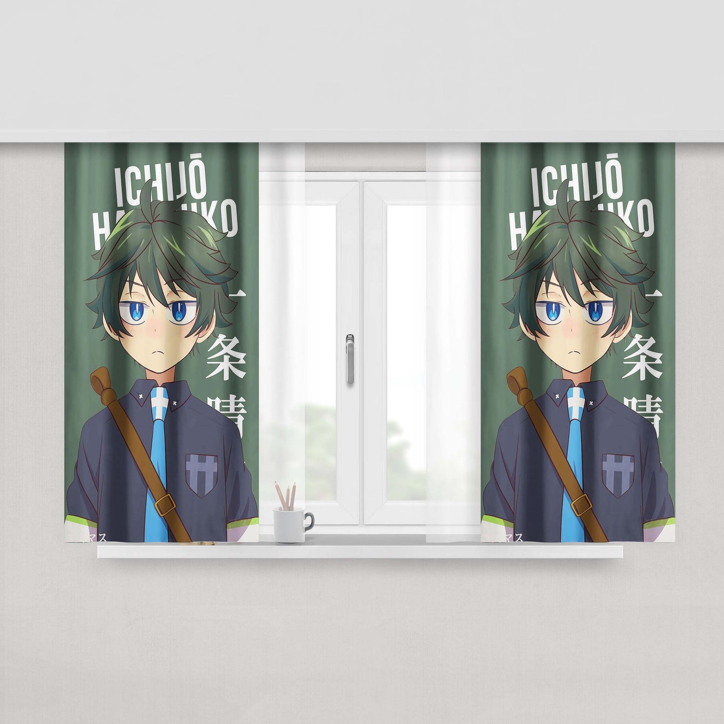 Haruhiko Ichijo Musaigen No Phantom World Fabric Window Curtains