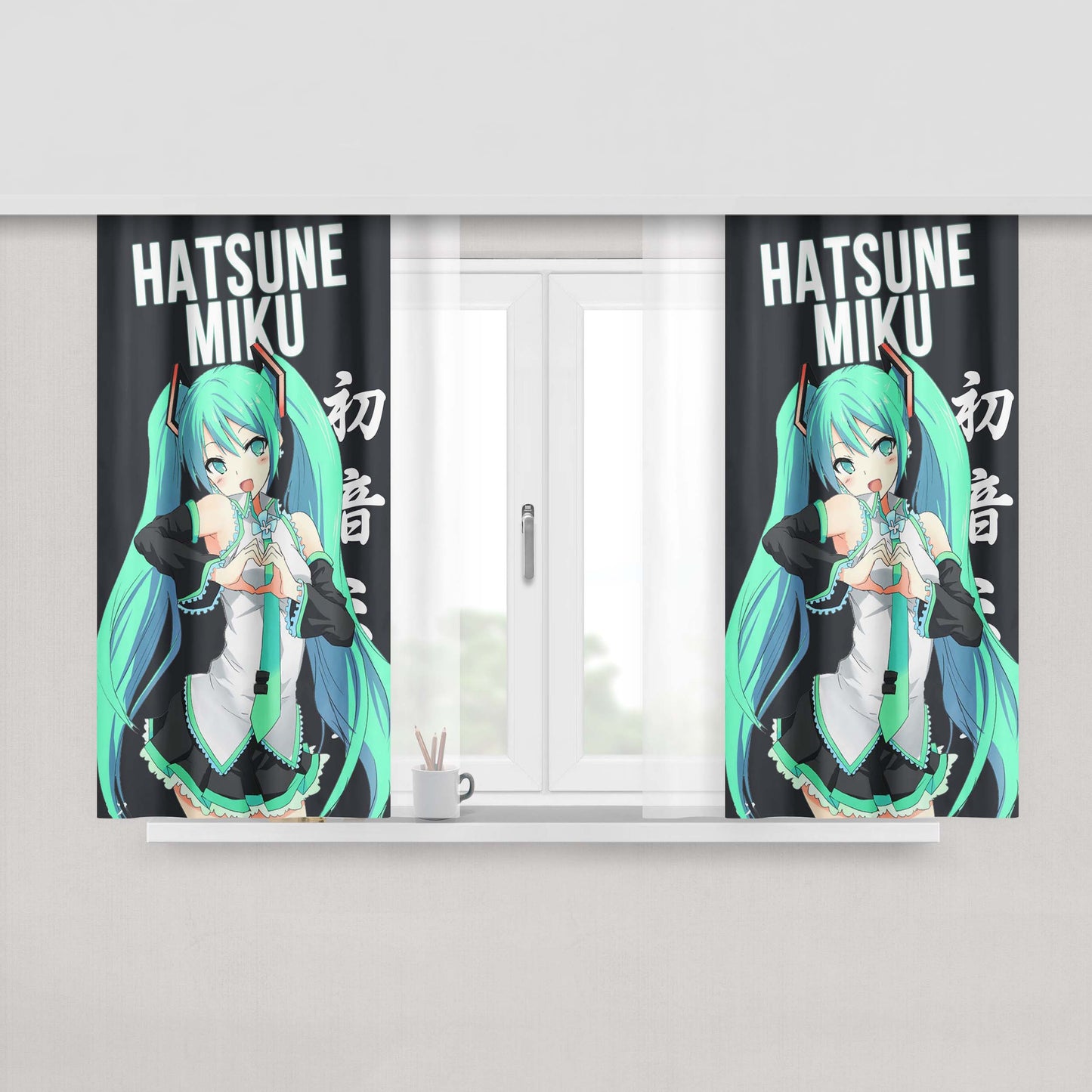 Hatsune Miku V2 Fabric Window Curtains