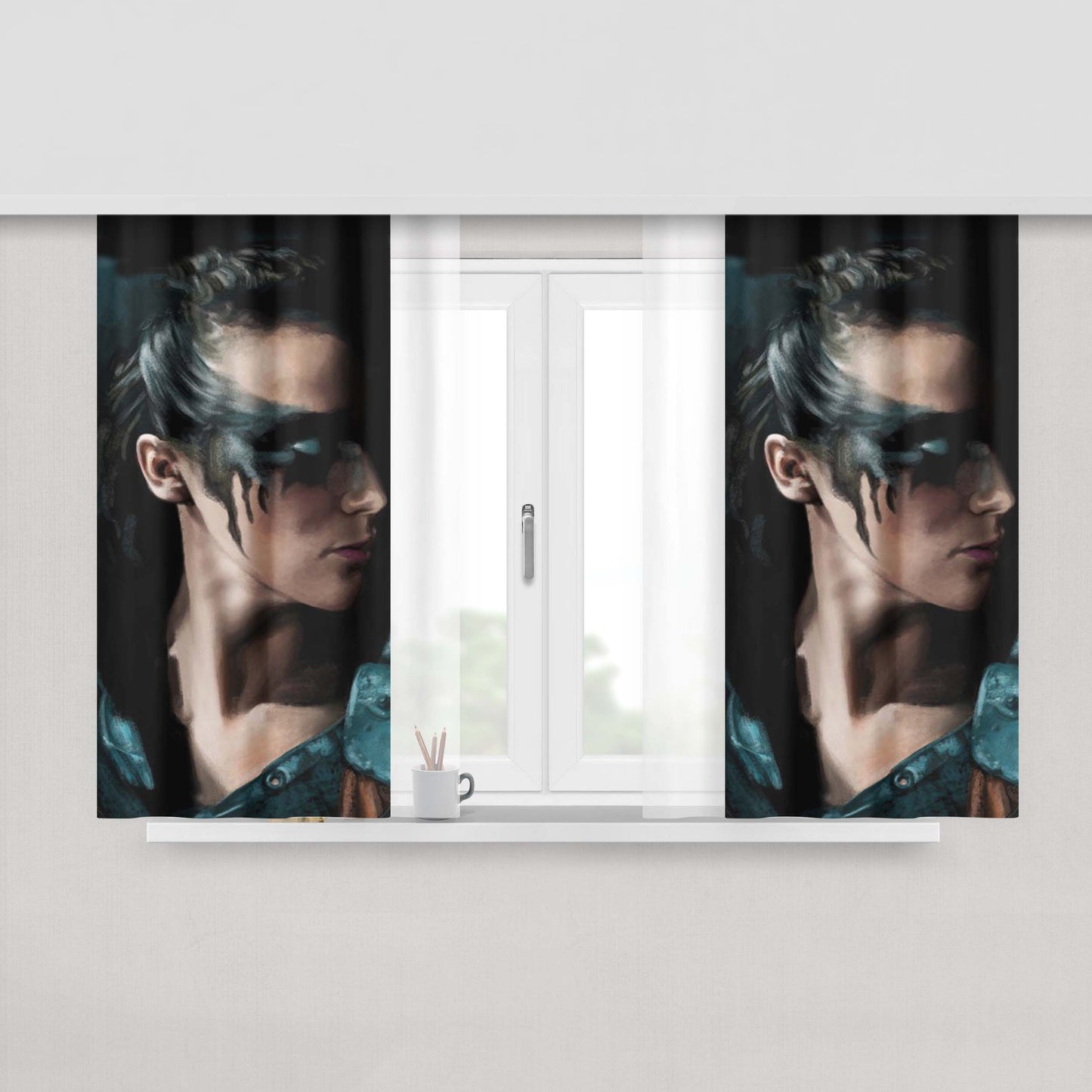Heda Lexa The 100 Peach Skin Window Curtains