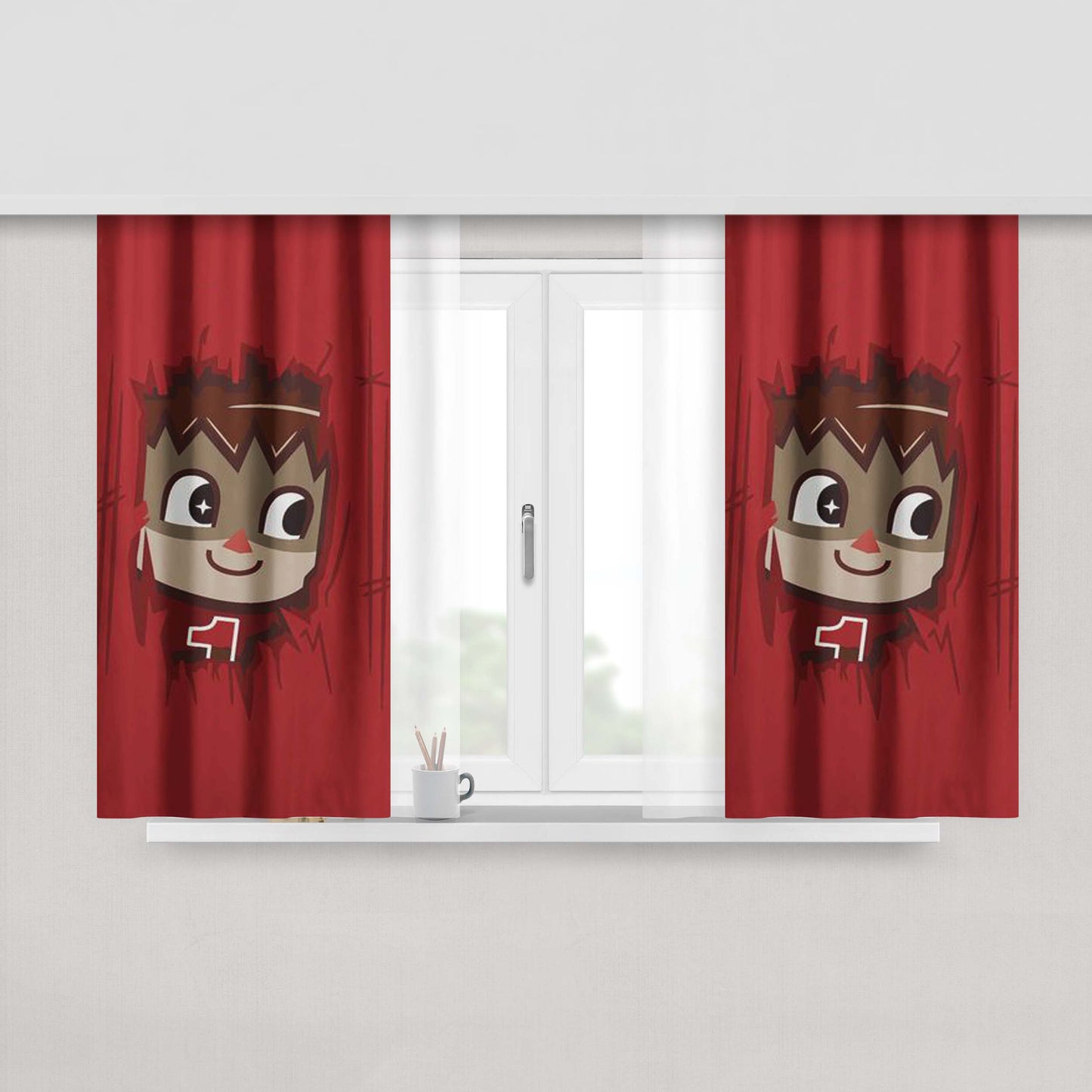 Heeeeere'S The Villager Fabric Window Curtains