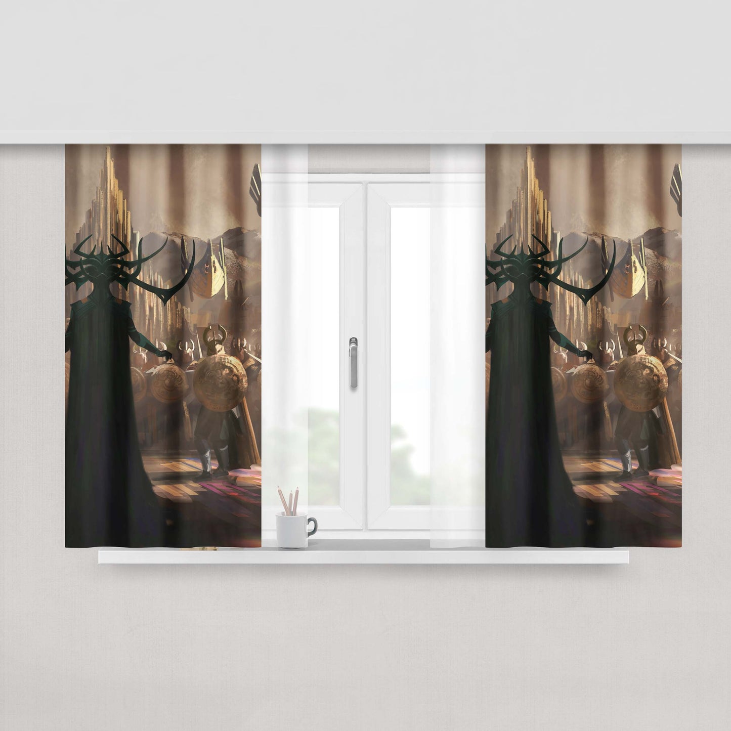 Hela In Thor Ragnarok Peach Skin Window Curtains