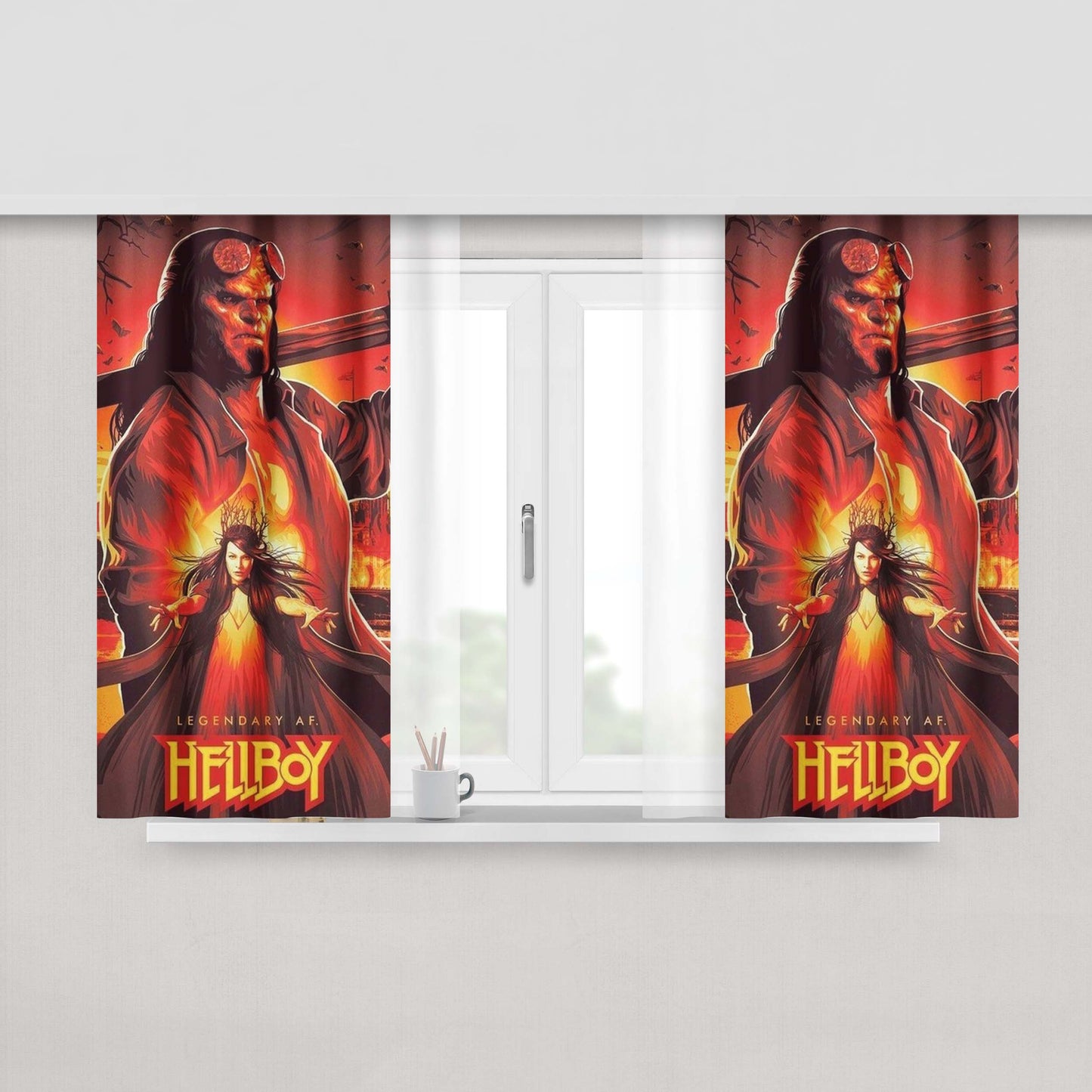 Hellboy Legendary Fabric Window Curtains