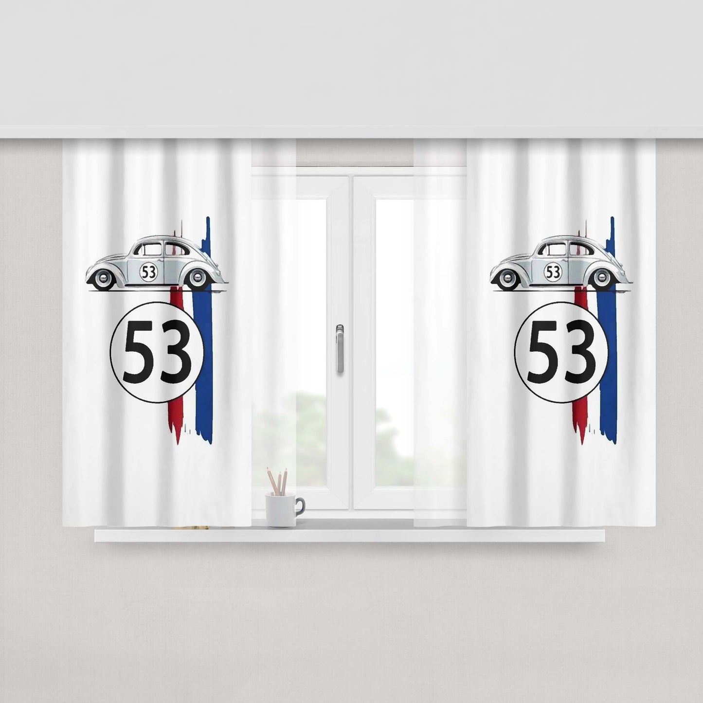 Herbie Fully Loaded Game Fabric Fabric Window Curtains