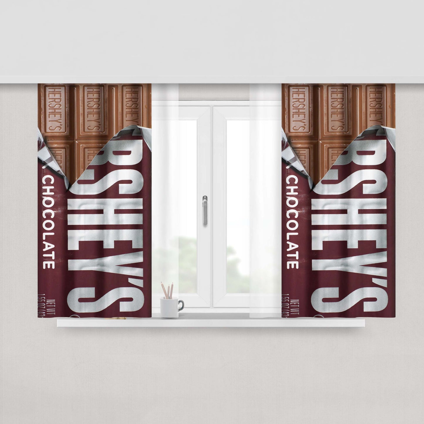 Hershey Bears Unveil Fabric Fabric Window Curtains