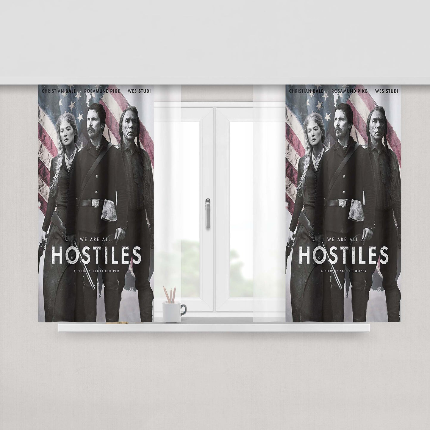 Hostiles Peach Skin Window Curtains