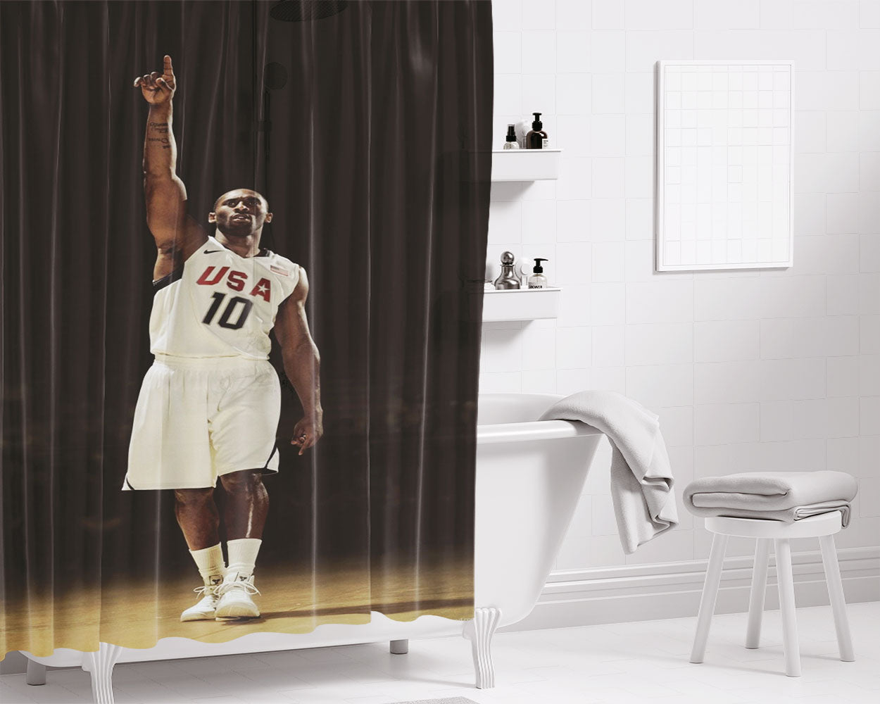 Kobe Bryant The Return Bathroom Shower Curtain Fabric Waterproof | 66 X 72 Inch