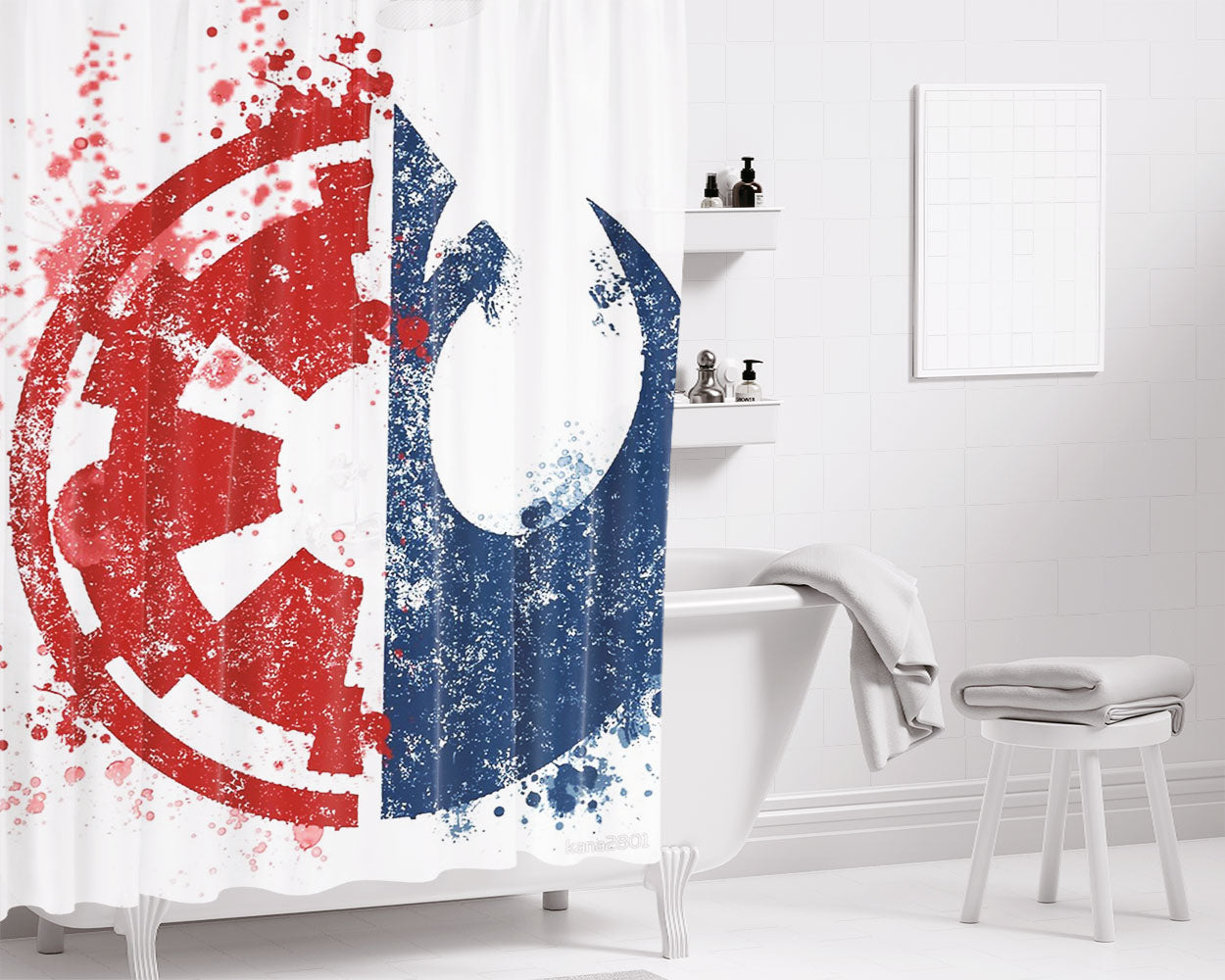 Choose Your Path Bathroom Shower Curtain Fabric Waterproof | 66 X 72 Inch