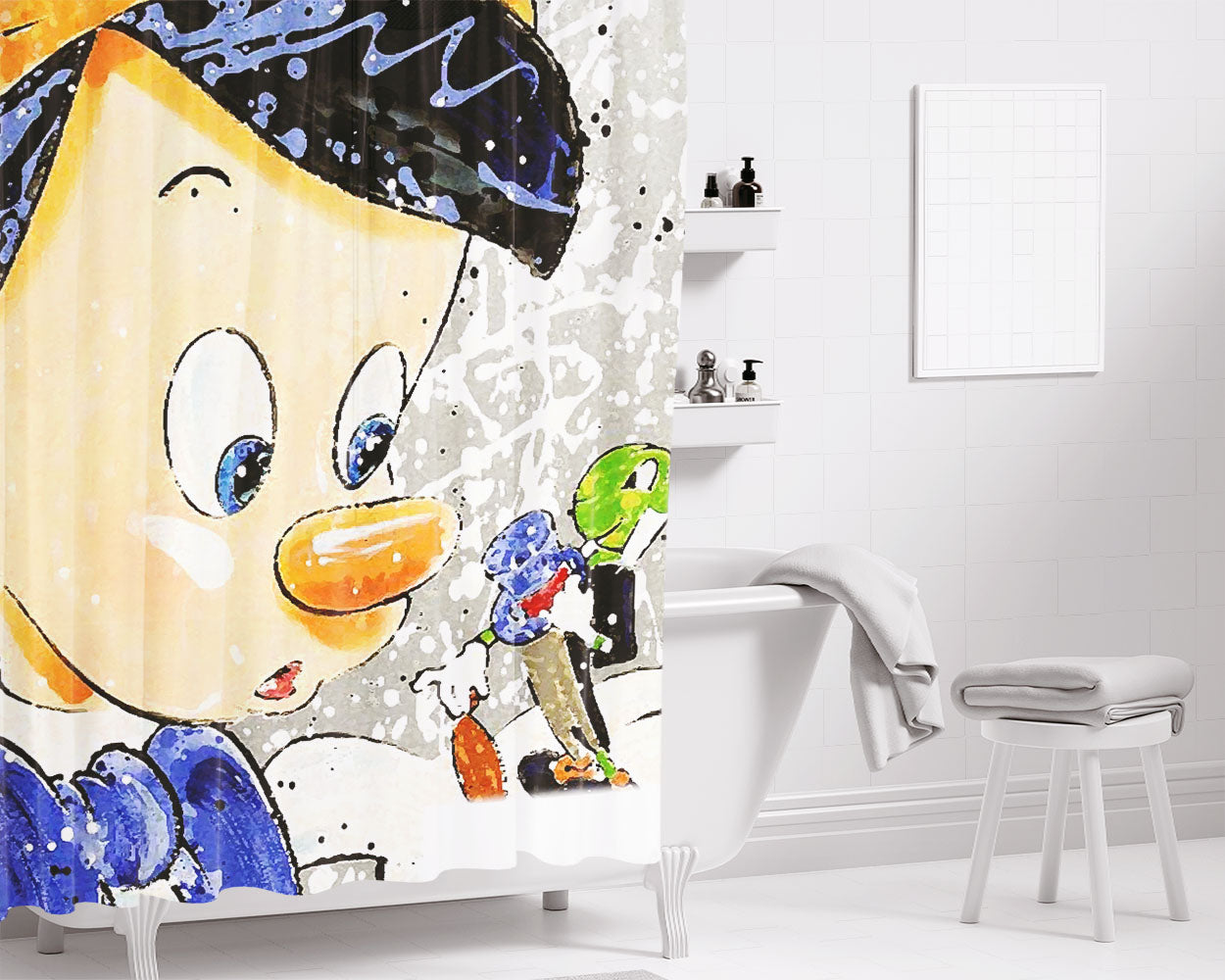 Og Bathroom Shower Curtain Fabric Waterproof | 66 X 72 Inch