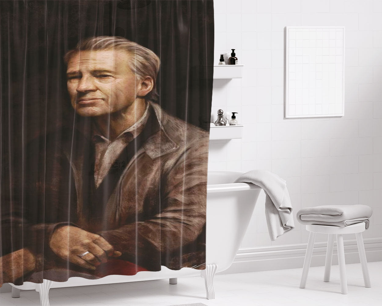 Old Bold And Brash Bathroom Shower Curtain Fabric Waterproof | 66 X 72 Inch