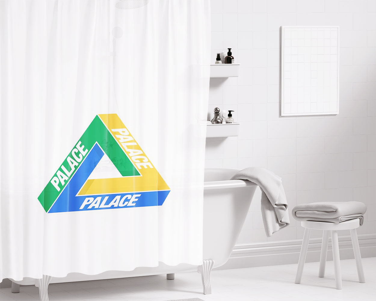 Palace Bathroom Shower Curtain Fabric Waterproof | 66 X 72 Inch