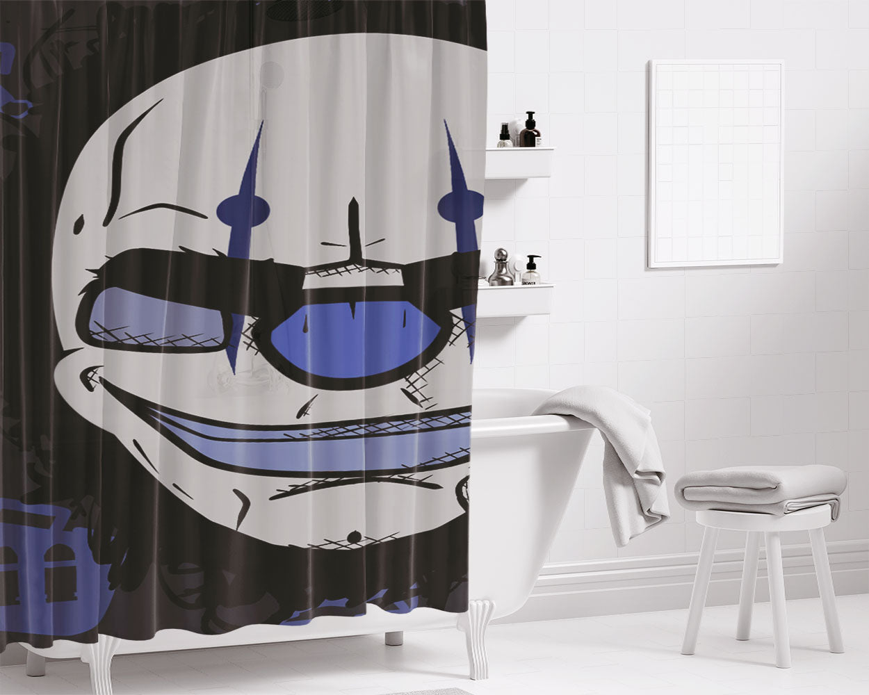 Pay Day Mask One Bathroom Shower Curtain Fabric Waterproof | 66 X 72 Inch
