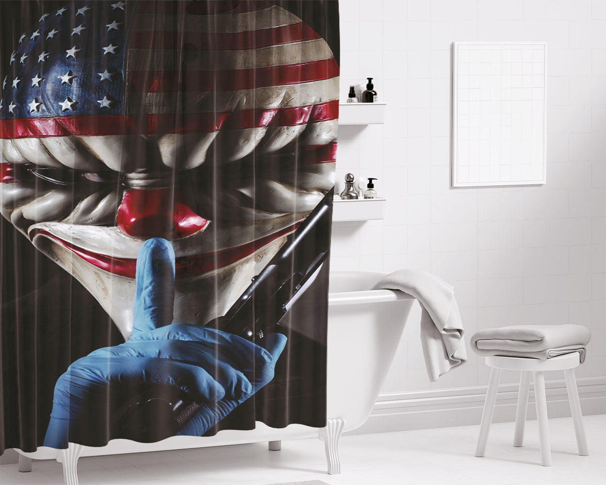 Pay Day Shut Up Bathroom Shower Curtain Fabric Waterproof | 66 X 72 Inch