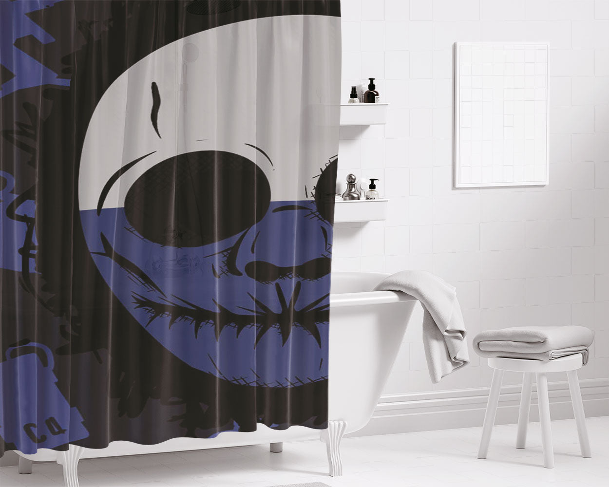 Payday 2 Mask Four Bathroom Shower Curtain Fabric Waterproof | 66 X 72 Inch