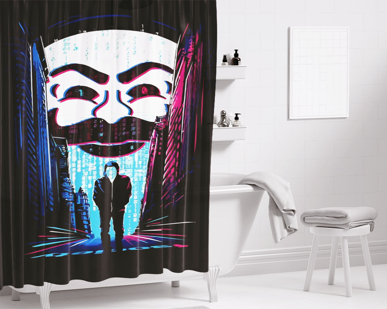 Ralph Breaks The Internet Bathroom Shower Curtain Fabric Waterproof | 66 X 72 Inch