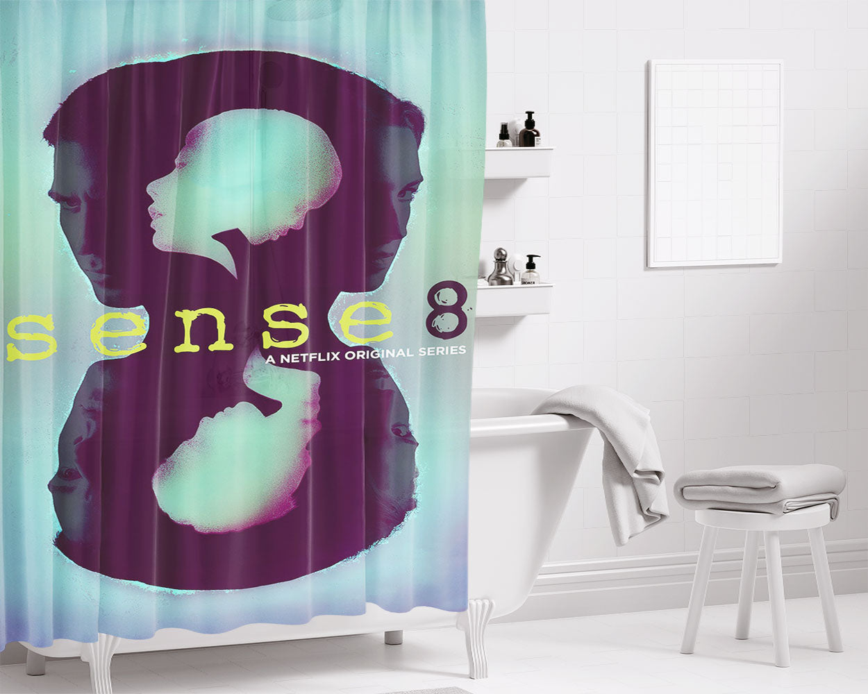 Sense8 Poster Bathroom Shower Curtain Fabric Waterproof | 66 X 72 Inch