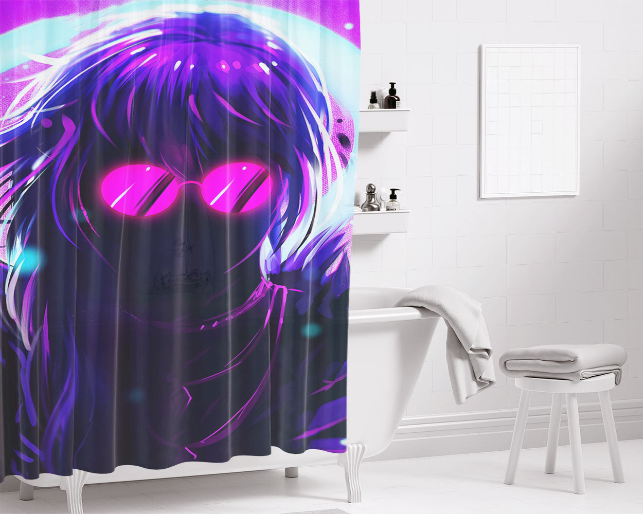 Kda Evelynn Bathroom Shower Curtain Fabric Waterproof | 66 X 72 Inch