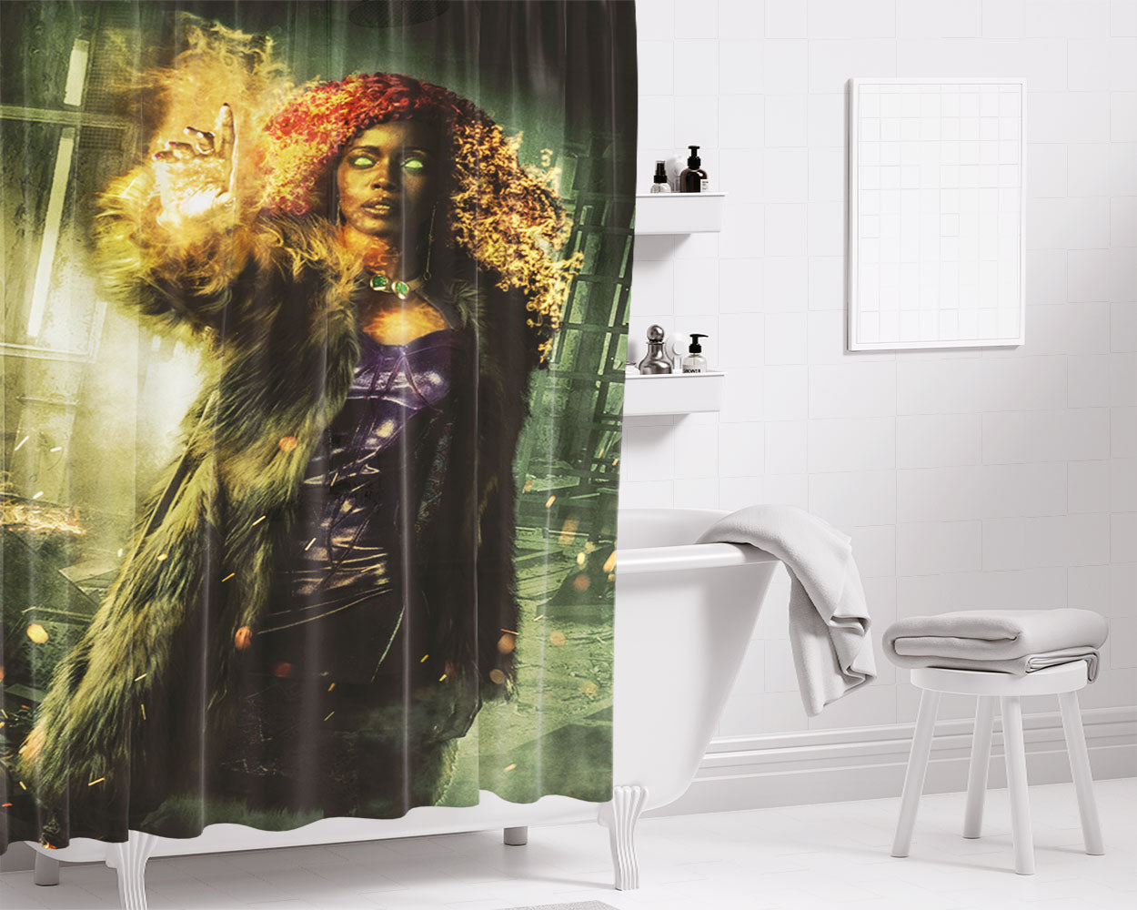 Starfire Titans Bathroom Shower Curtain Fabric Waterproof | 66 X 72 Inch