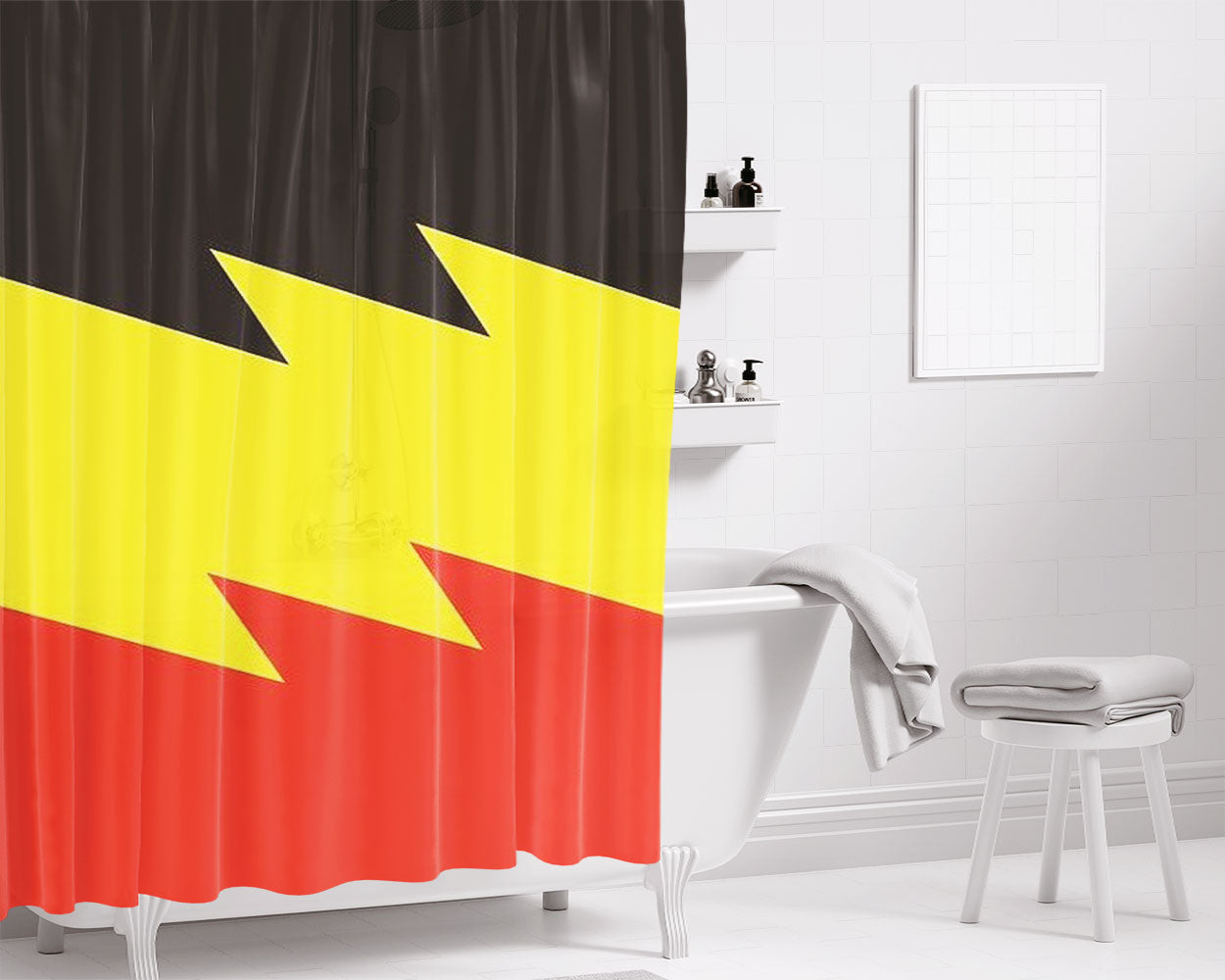 The Hundreds Bathroom Shower Curtain Fabric Waterproof | 66 X 72 Inch