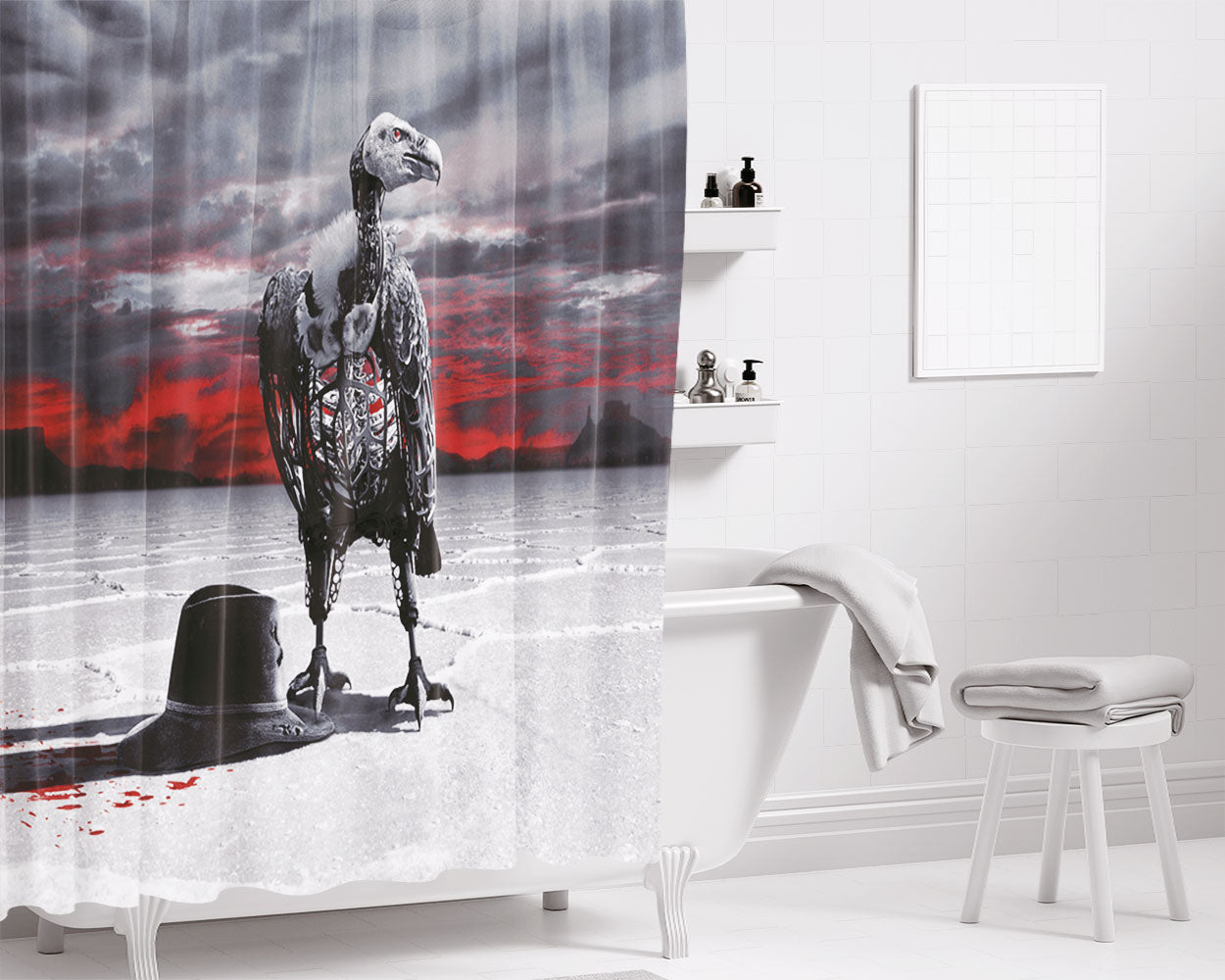 Westworld Season 2 4K Bathroom Shower Curtain Fabric Waterproof | 66 X 72 Inch