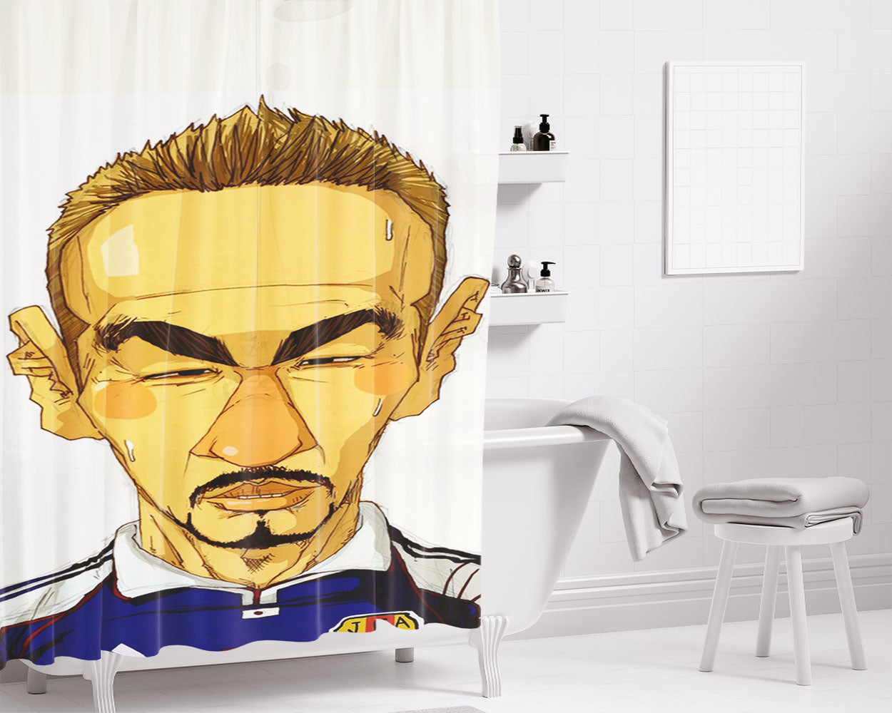 Nagatomo Japan Bathroom Shower Curtain Fabric Waterproof | 66 X 72 Inch