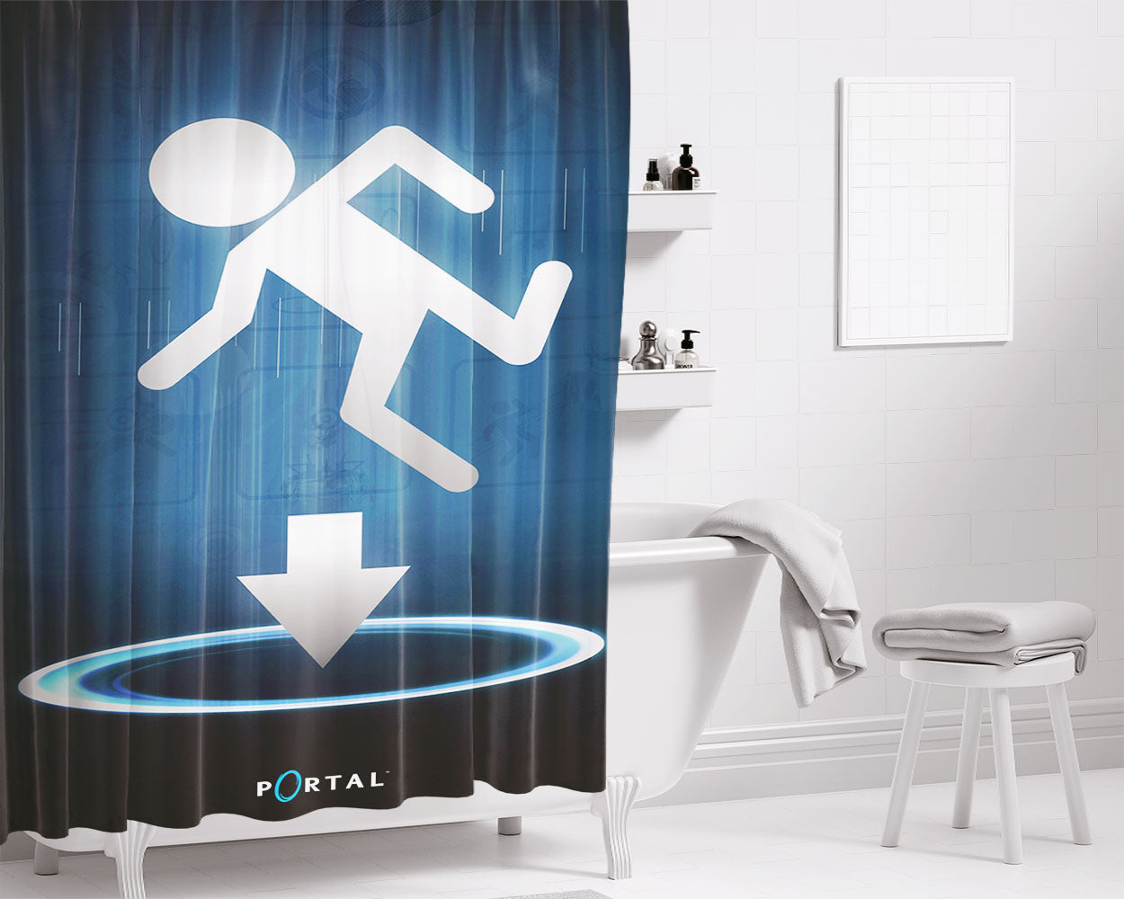 Portal Bathroom Shower Curtain Fabric Waterproof | 66 X 72 Inch
