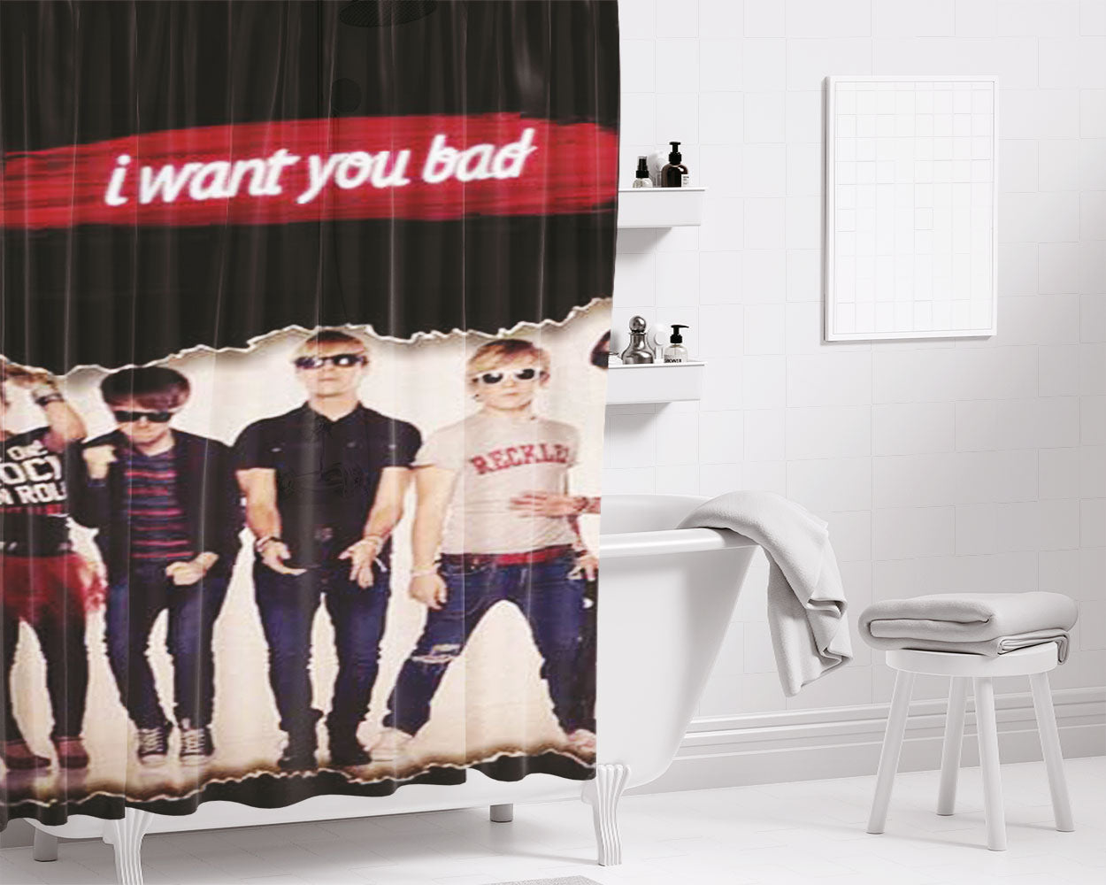 R.O Bathroom Shower Curtain Fabric Waterproof | 66 X 72 Inch