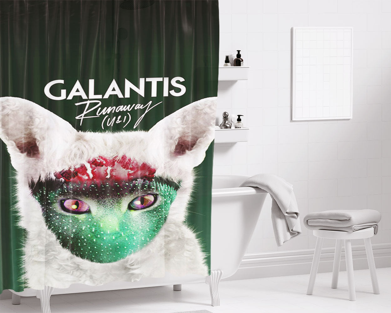 Runaway Galantis Bathroom Shower Curtain Fabric Waterproof | 66 X 72 Inch