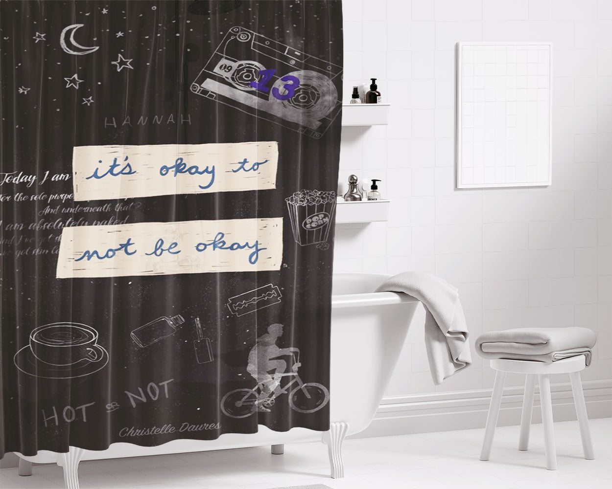 2Pac Art Bathroom Shower Curtain Fabric Waterproof | 66 X 72 Inch
