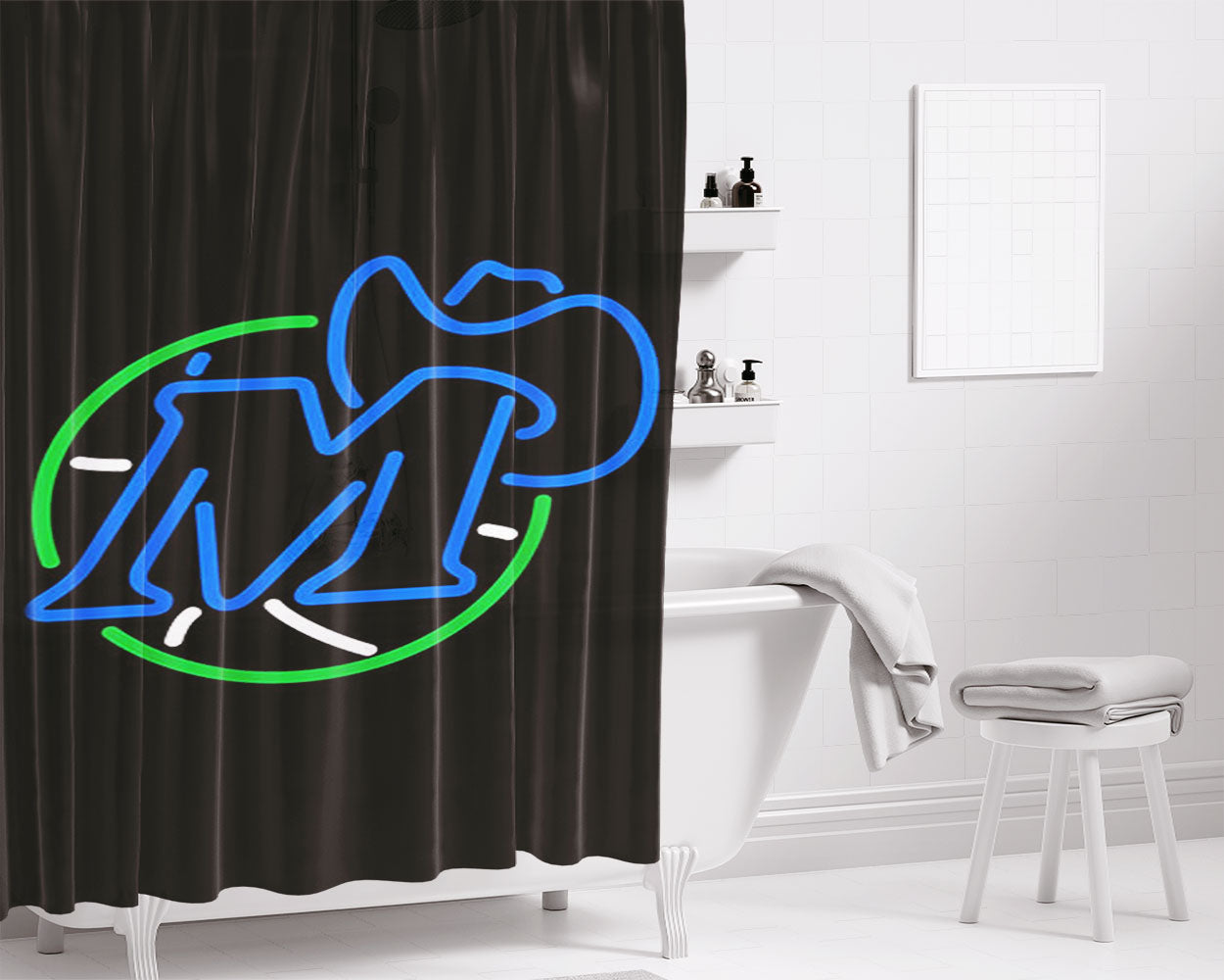 Alt-J Bathroom Shower Curtain Fabric Waterproof | 66 X 72 Inch