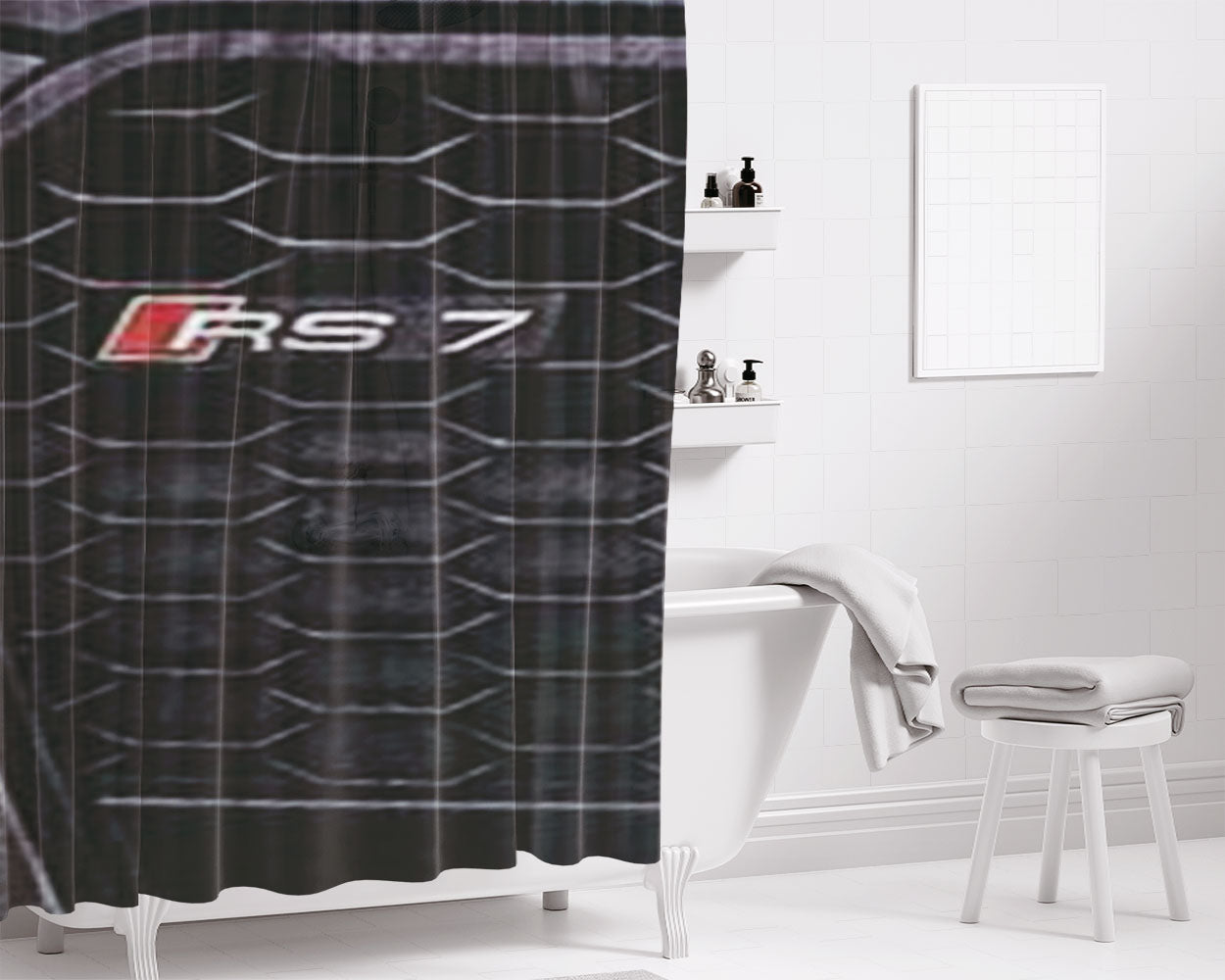 Audi Rs7 Bathroom Shower Curtain Fabric Waterproof | 66 X 72 Inch