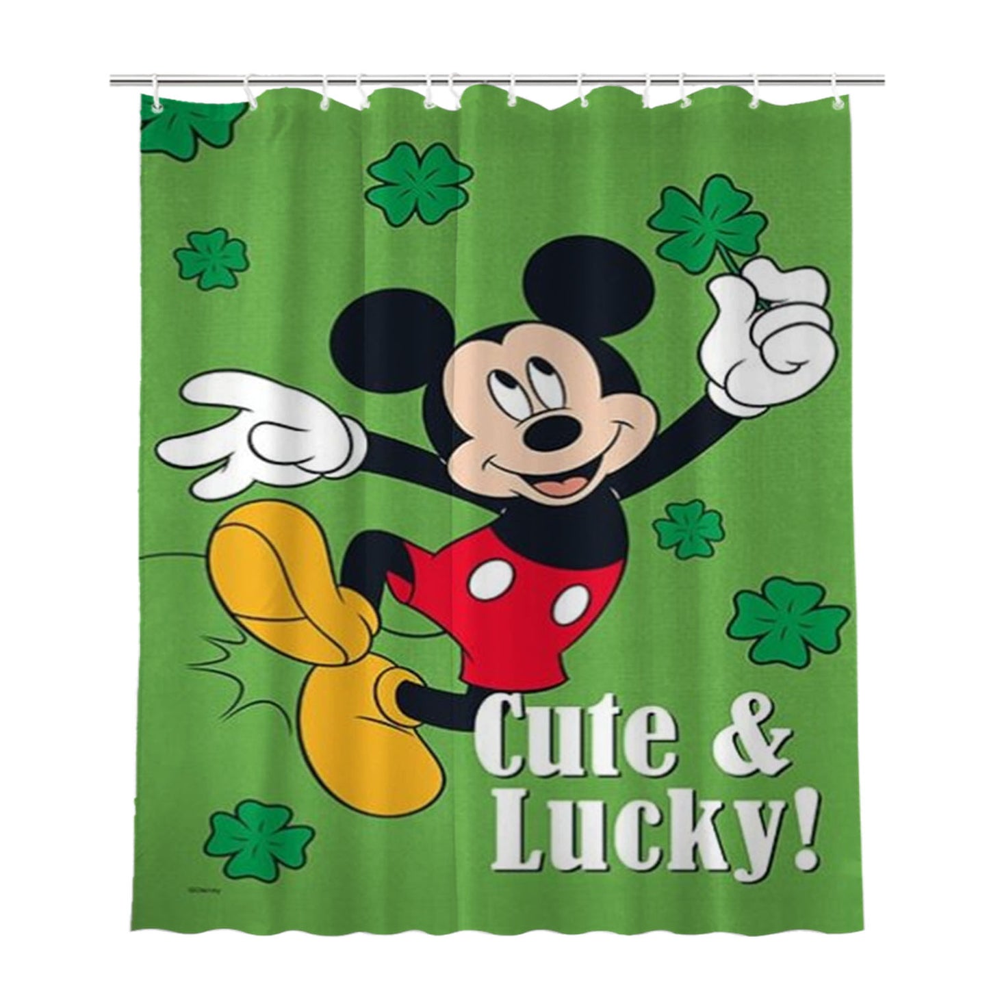 Cute & Lucky St Bathroom Shower Curtain Fabric Waterproof | 66 X 72 Inch