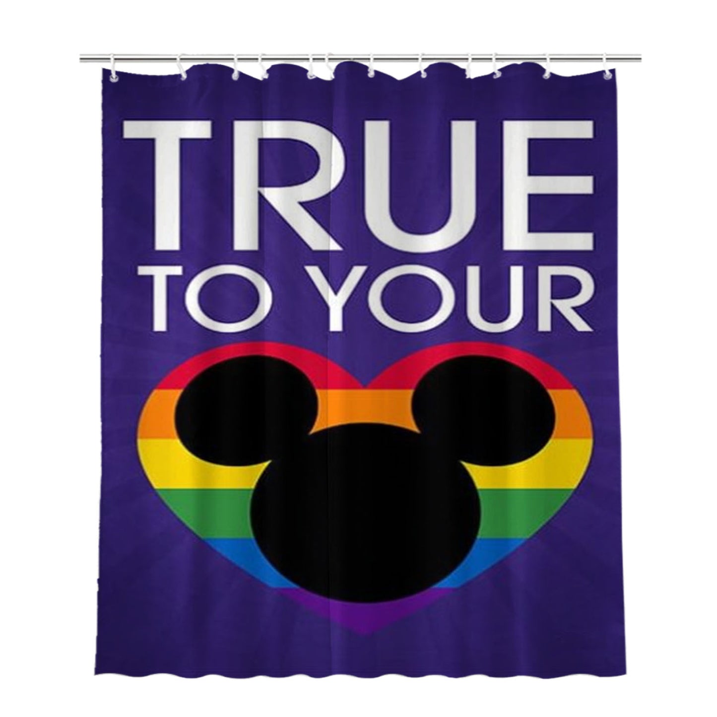 Disney True To Your Heart Bathroom Shower Curtain Fabric Waterproof | 66 X 72 Inch