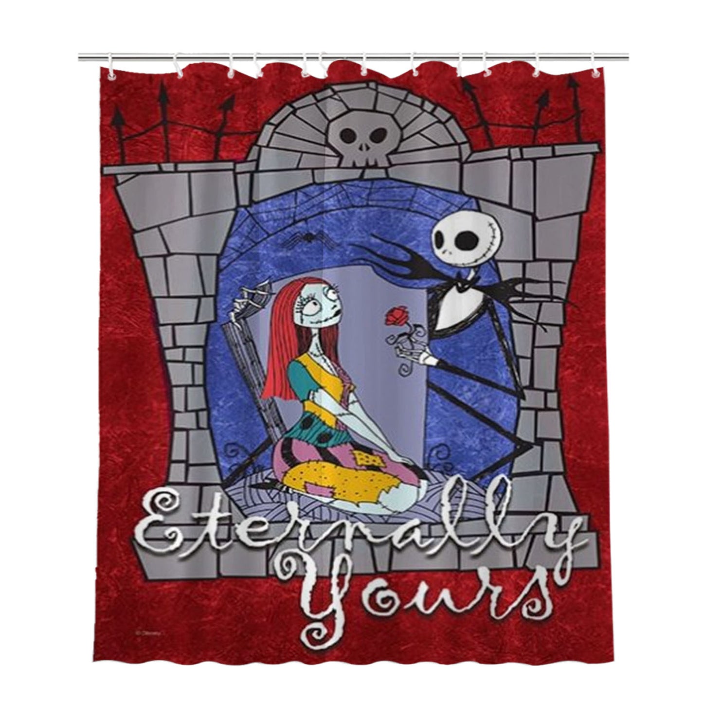 Eternally Yours Rose Ceremony Bathroom Shower Curtain Fabric Waterproof | 66 X 72 Inch