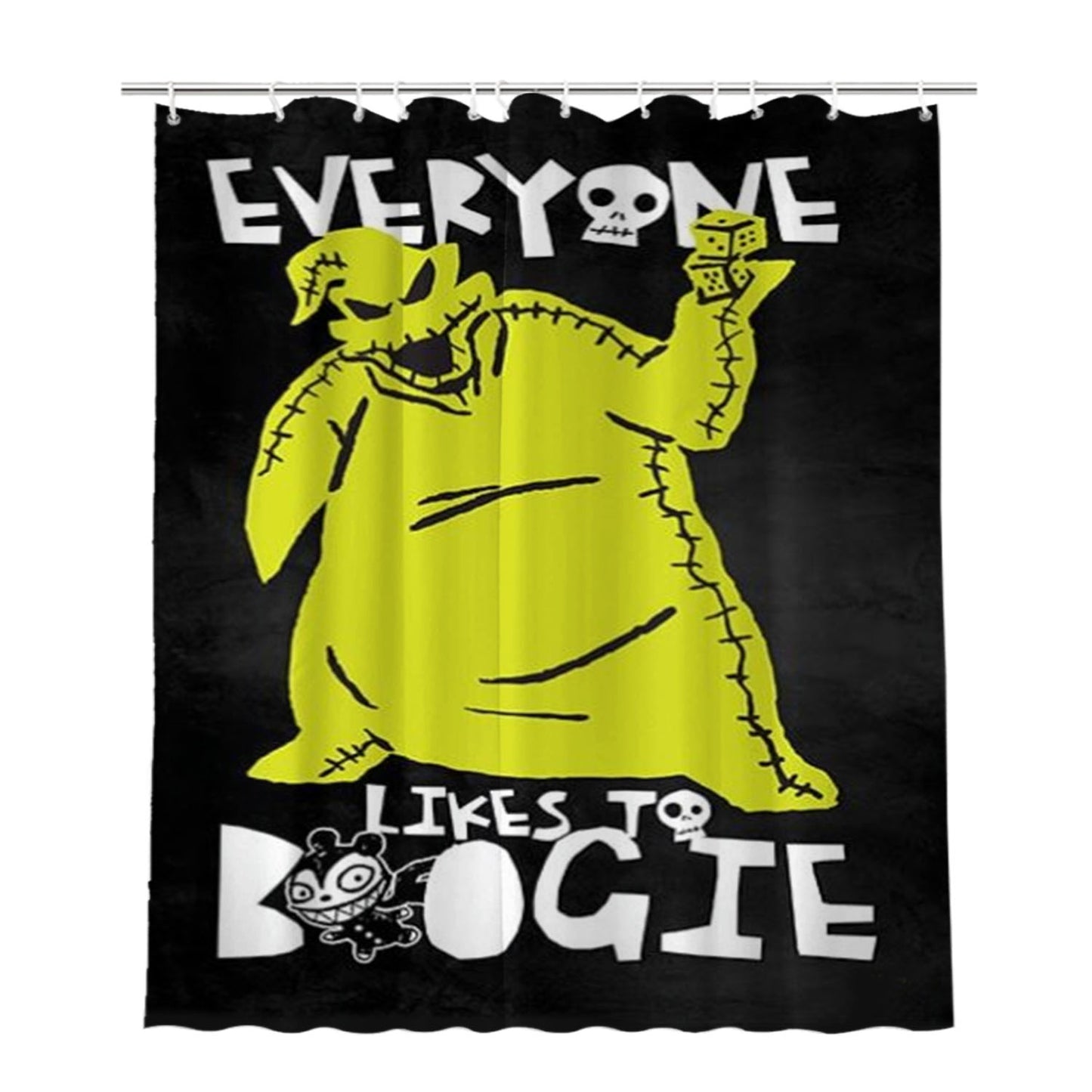 Everyone Likes To Boogie Bathroom Shower Curtain Fabric Waterproof | 66 X 72 Inch