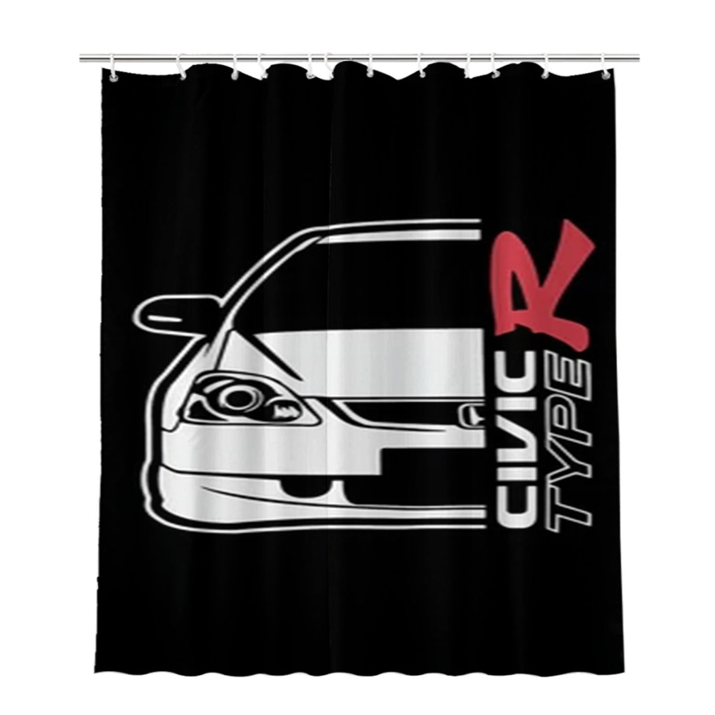 Honda Civic Ep3 Bathroom Shower Curtain Fabric Waterproof | 66 X 72 Inch