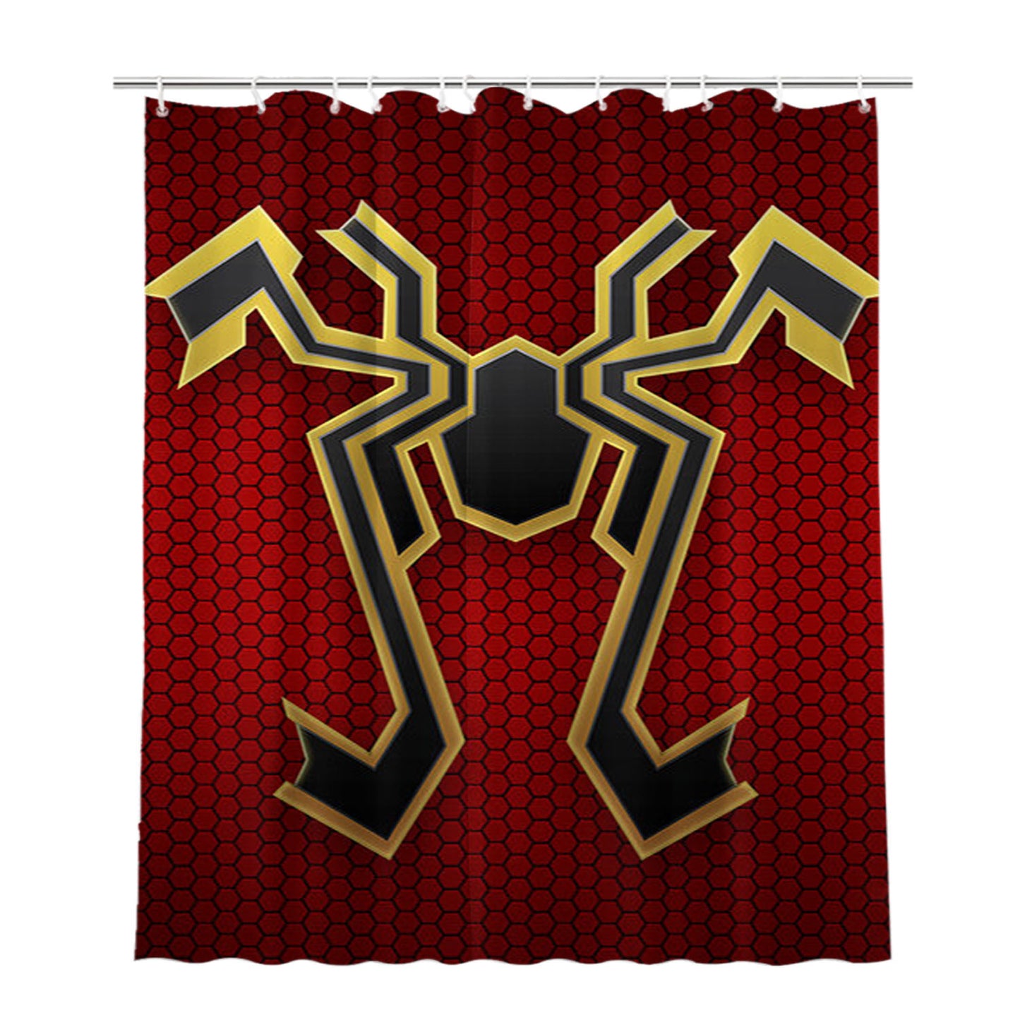 Iron Spider Bathroom Shower Curtain Fabric Waterproof | 66 X 72 Inch