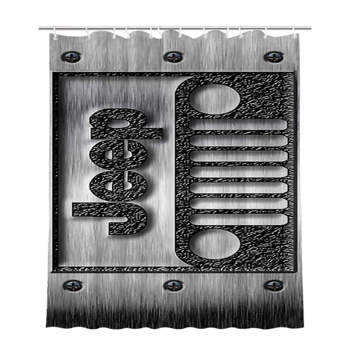 Jeep Bathroom Shower Curtain Fabric Waterproof | 66 X 72 Inch