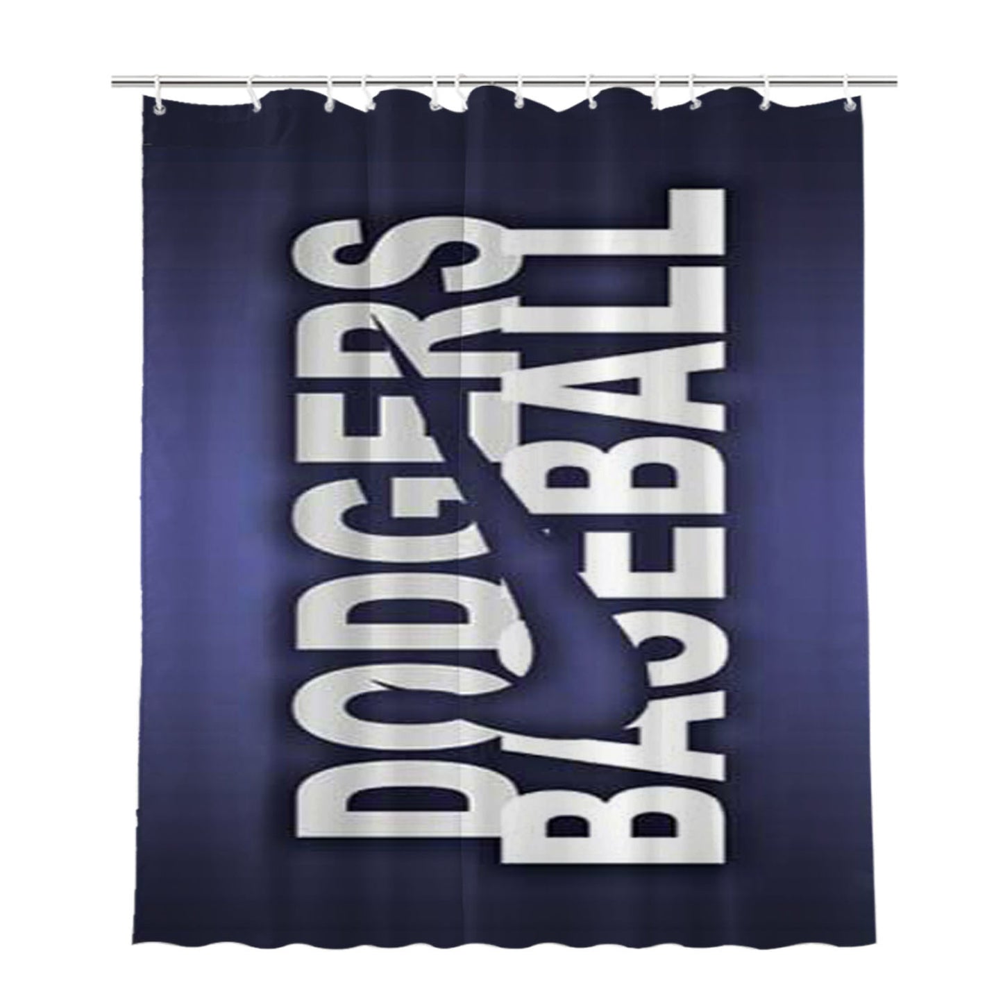 La Dodgers Nike Fade Bathroom Shower Curtain Fabric Waterproof | 66 X 72 Inch