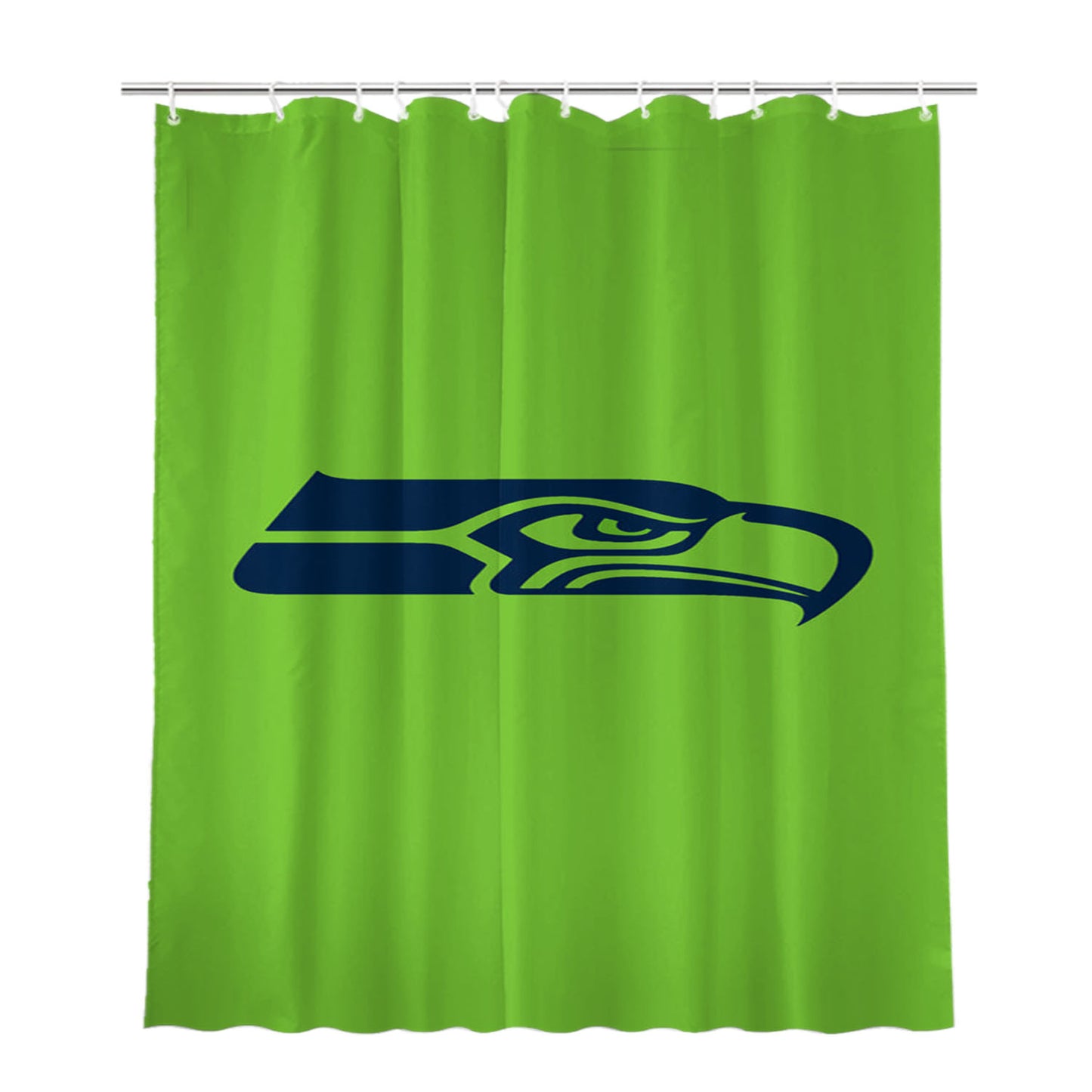 Nfl Seattle Seahawks Bathroom Shower Curtain Fabric Waterproof | 66 X 72 Inch